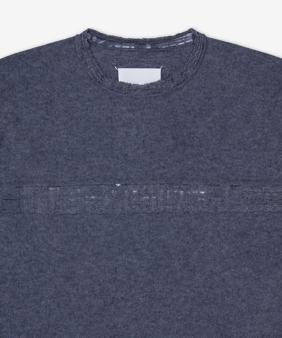 메종 마르지엘라(MAISON MARGIELA) 디스트레스드 코튼 저지 맨투맨 - 그레이 / S67HL0019M13261859J