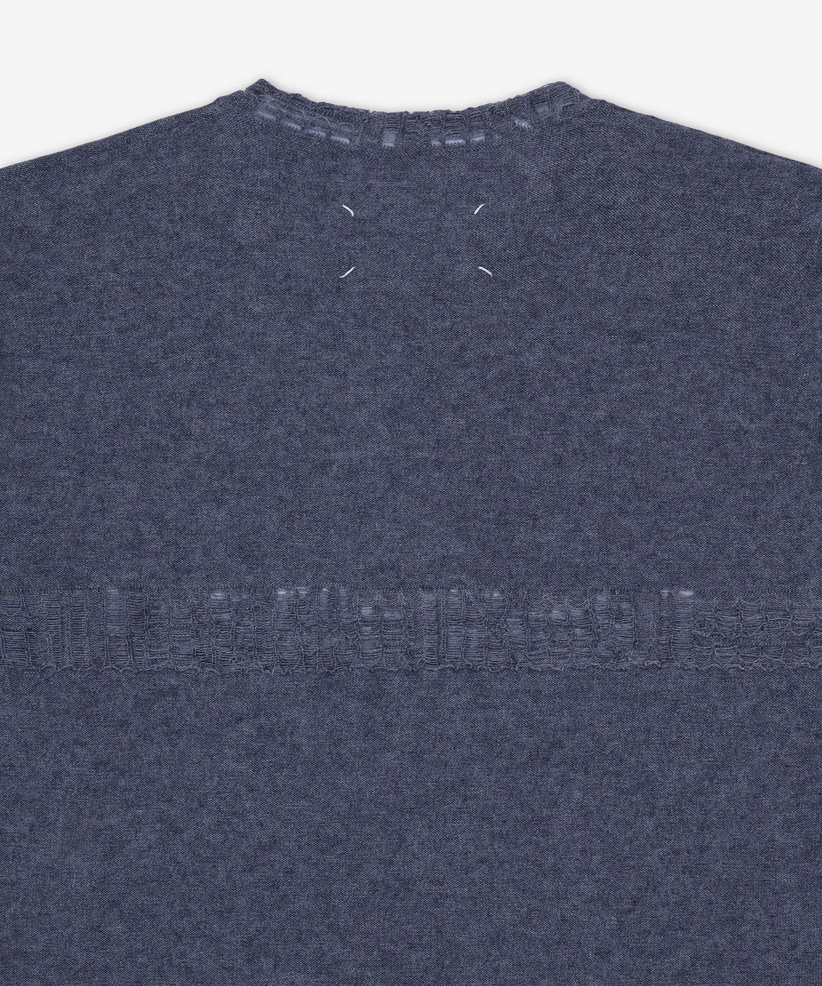 메종 마르지엘라(MAISON MARGIELA) 디스트레스드 코튼 저지 맨투맨 - 그레이 / S67HL0019M13261859J
