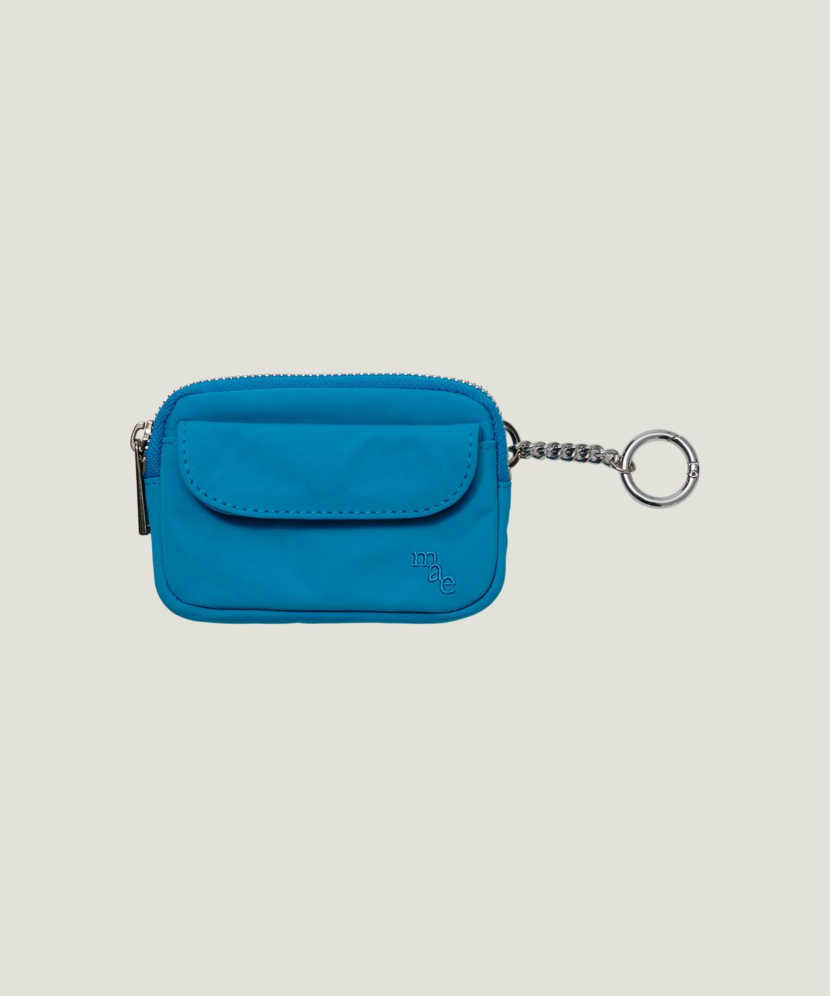 무쿠앤에보니(MUCU AND EBONY) Comfy Wallet Keyring _ Aqua Blue