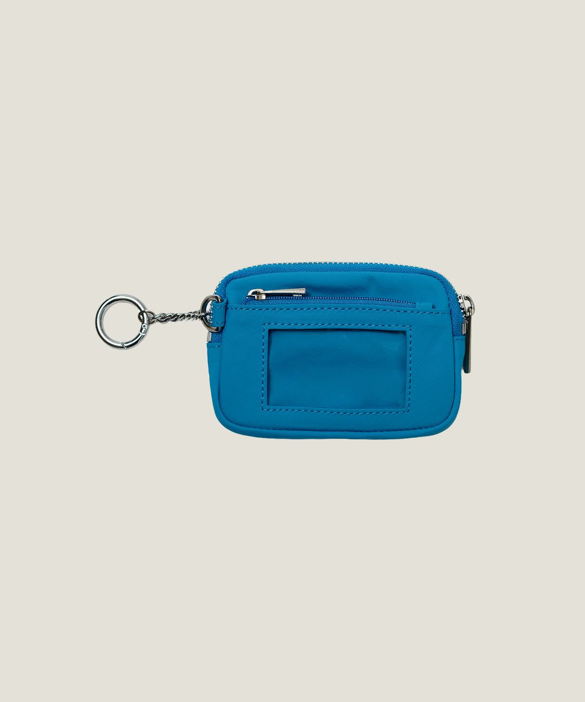 무쿠앤에보니(MUCU AND EBONY) Comfy Wallet Keyring _ Aqua Blue