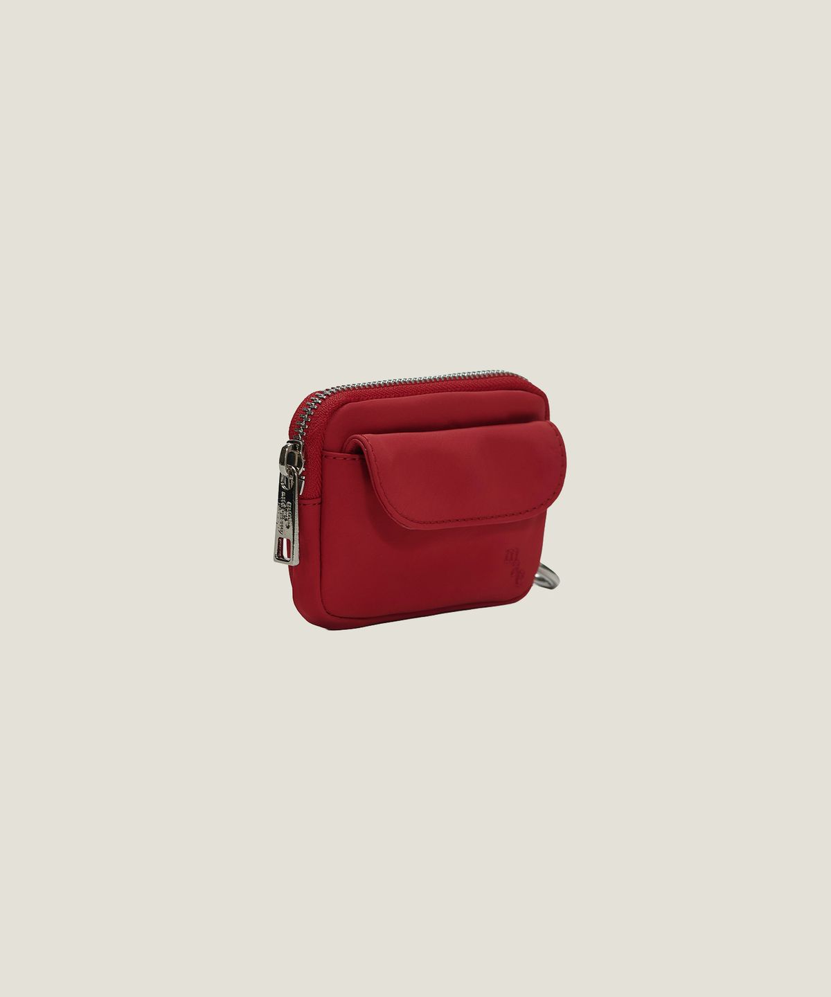 무쿠앤에보니(MUCU AND EBONY) Comfy Wallet Keyring _ Tomato Red