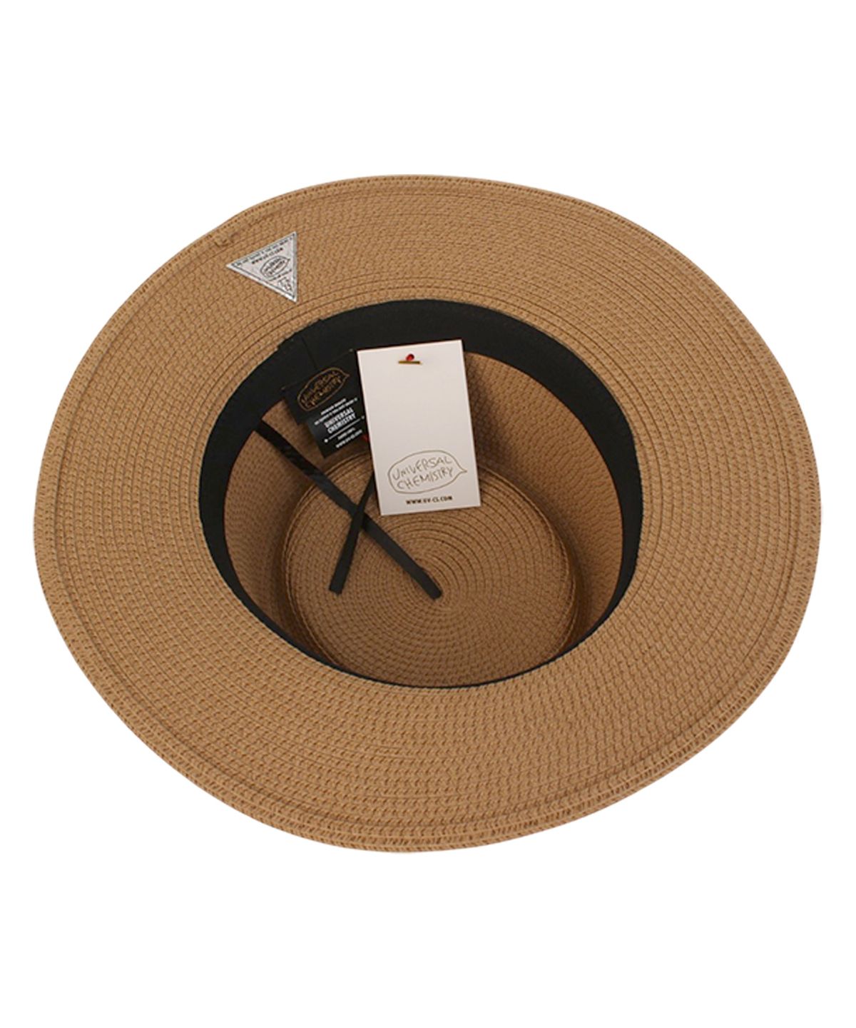 유니버셜 케미스트리(UNIVERSAL CHEMISTRY) Sweet BG line Brown Panama Hat 파나마햇
