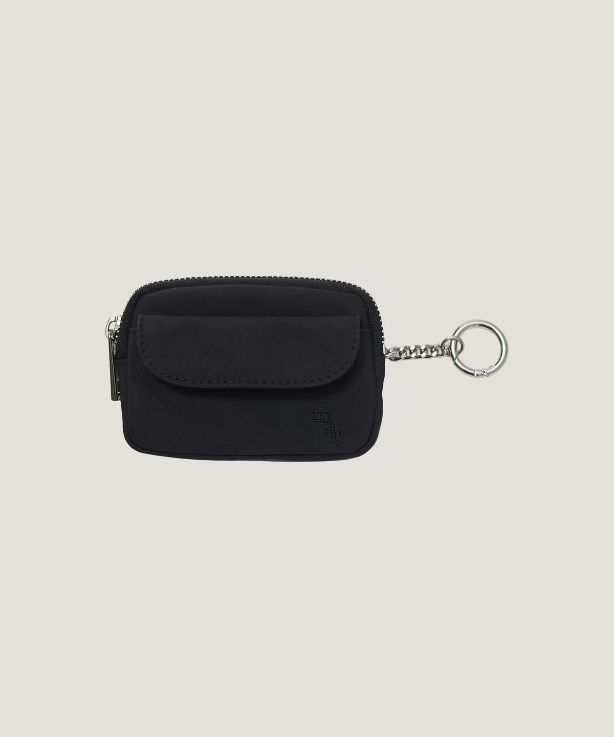 무쿠앤에보니(MUCU AND EBONY) Comfy Wallet Keyring _ Black