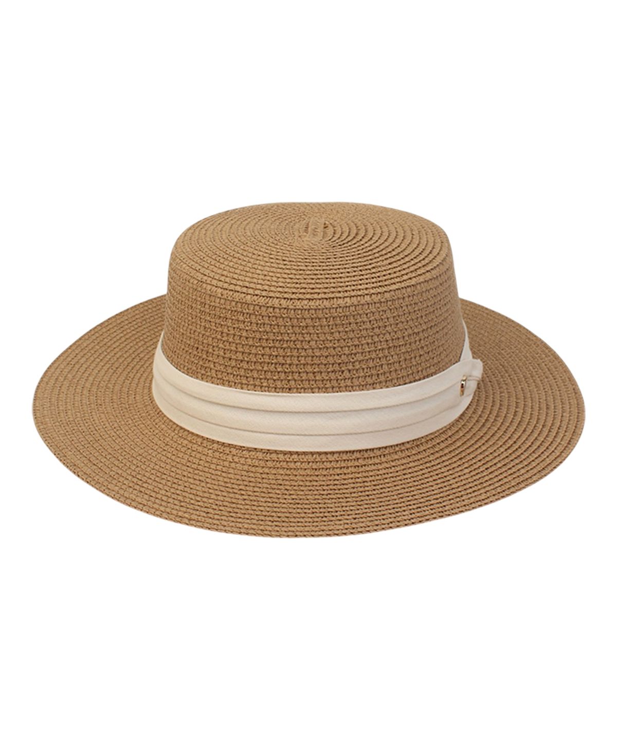 유니버셜 케미스트리(UNIVERSAL CHEMISTRY) Sweet Brown Flat Panama Hat 파나마햇