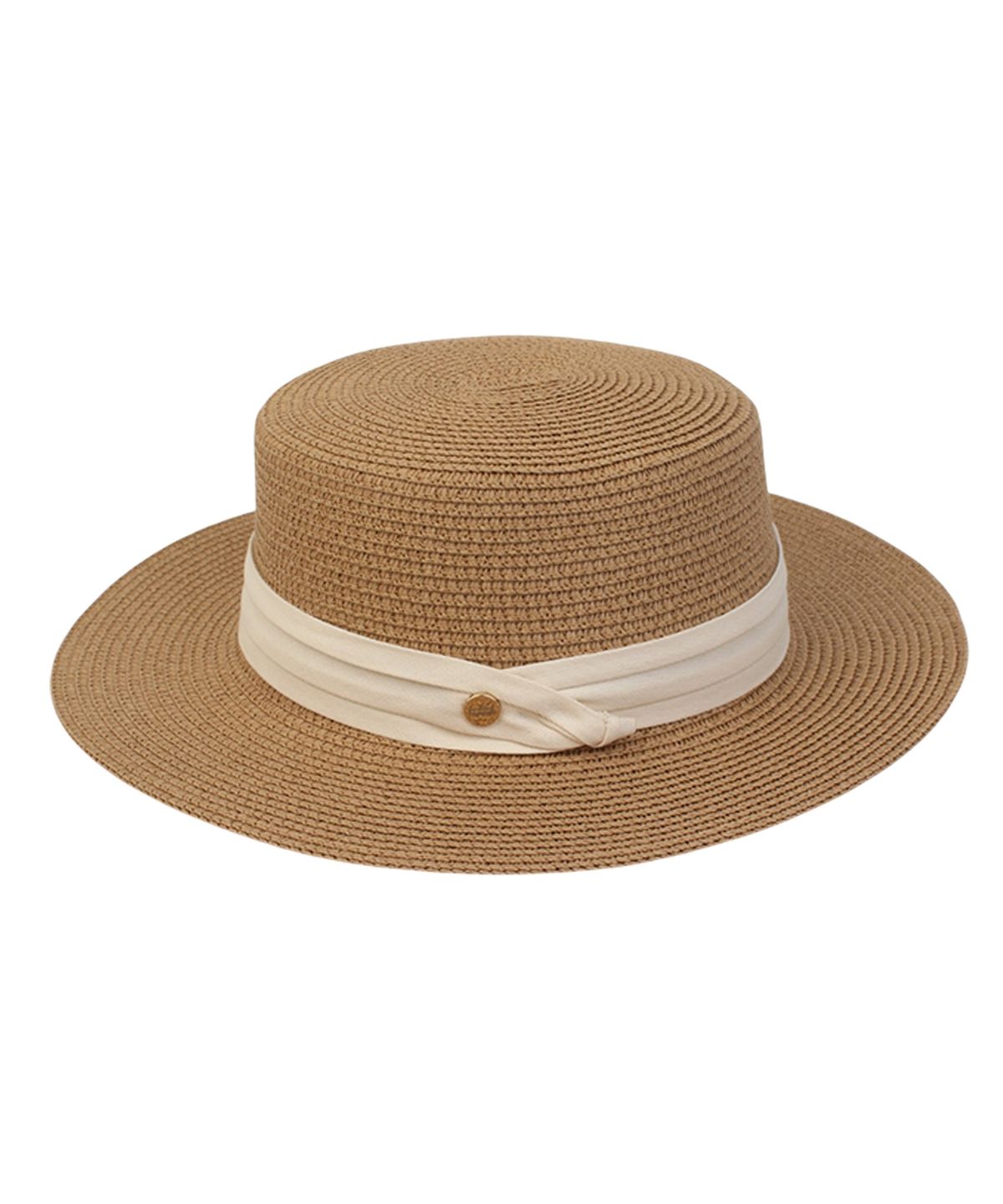 유니버셜 케미스트리(UNIVERSAL CHEMISTRY) Sweet Brown Flat Panama Hat 파나마햇