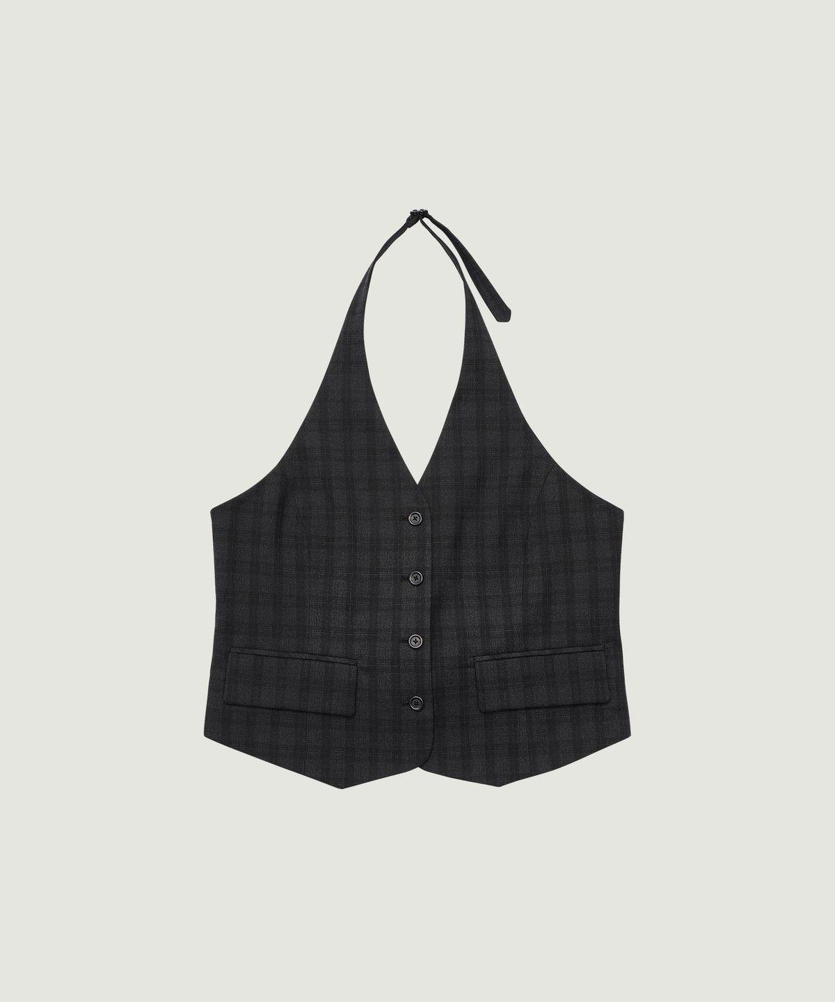 그로브(GROVE) JANELL HALTER VEST (BLACK)