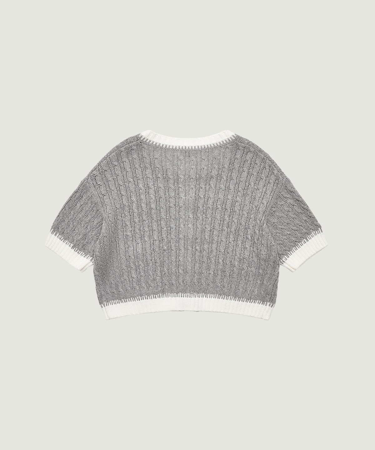 그로브(GROVE) DARCY H/S KNIT CARDIGAN (GRAY)