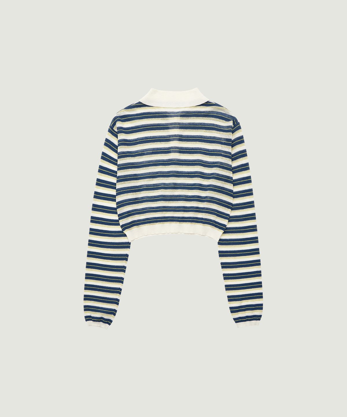그로브(GROVE) ESTHER STRIPE COLLAR KNIT (IVORY)