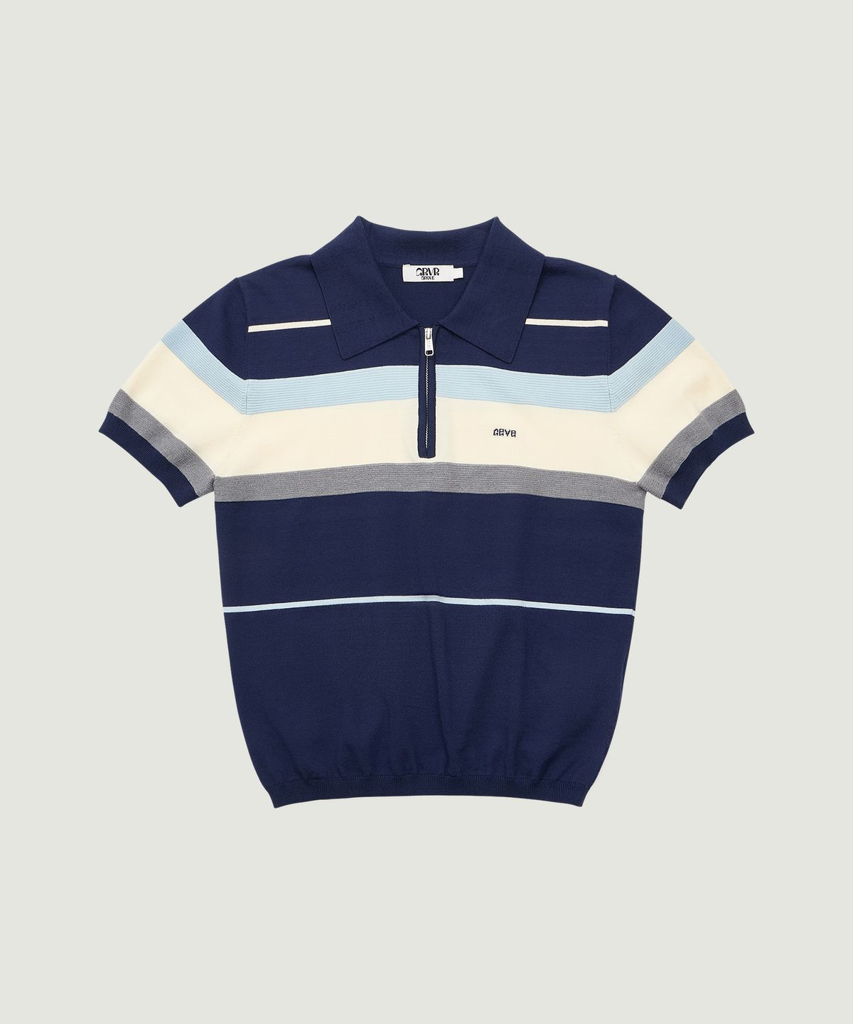 그로브(GROVE) MALI HALF ZIP-UP COLLAR KNIT (NAVY)