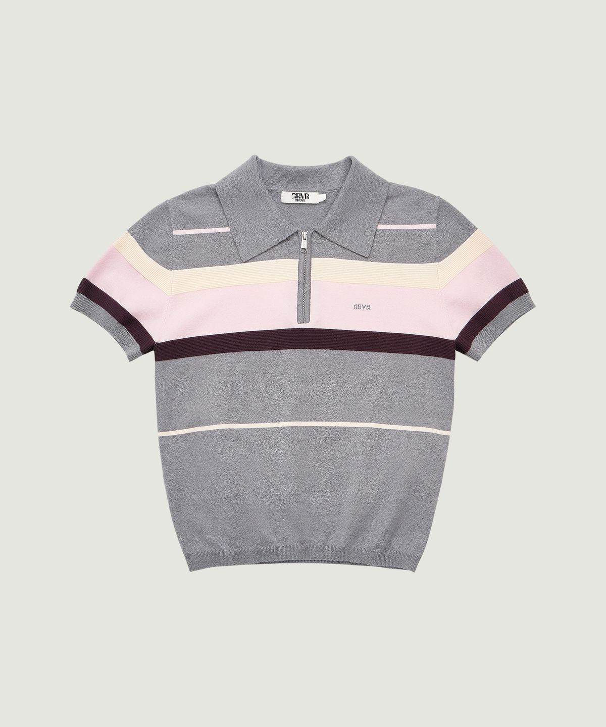 그로브(GROVE) MALI HALF ZIP-UP COLLAR KNIT (GRAY)