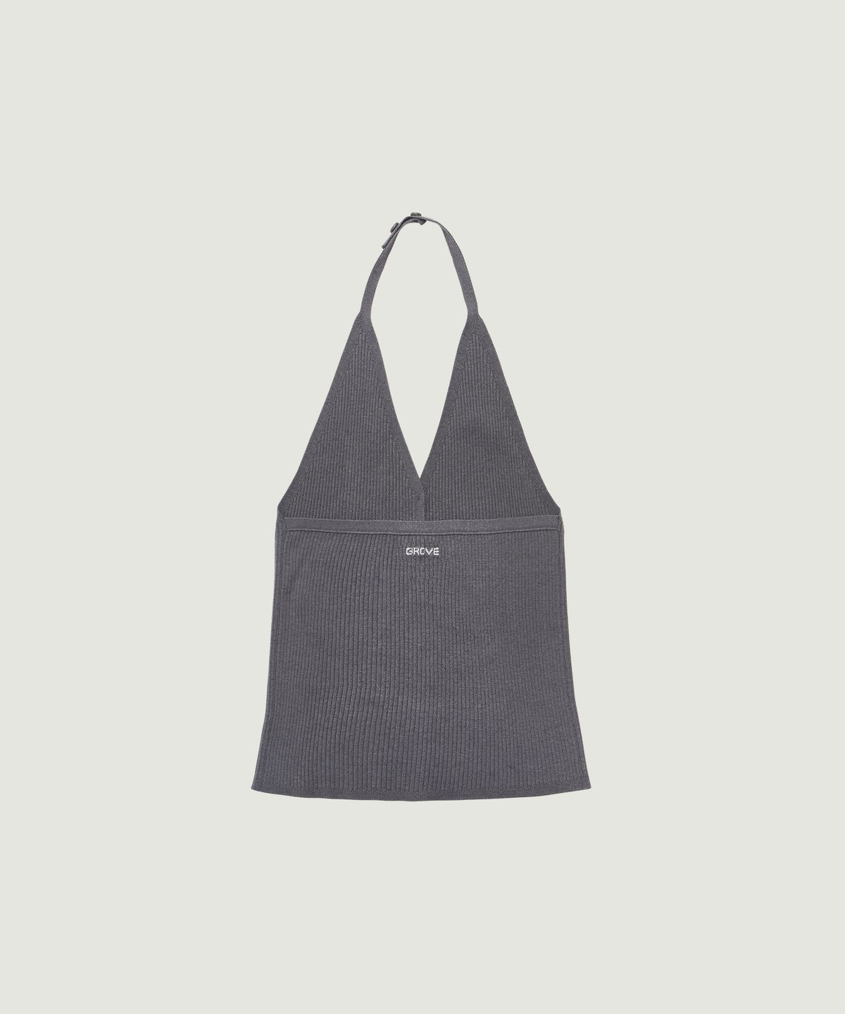 그로브(GROVE) 26SS ALINA HALTER TOP (CHARCOAL)