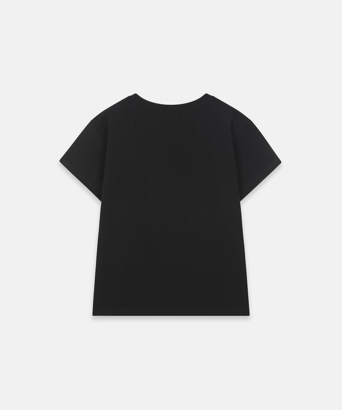 나체(NACHE) BELT LAYER PRINTED T-SHIRT BLACK
