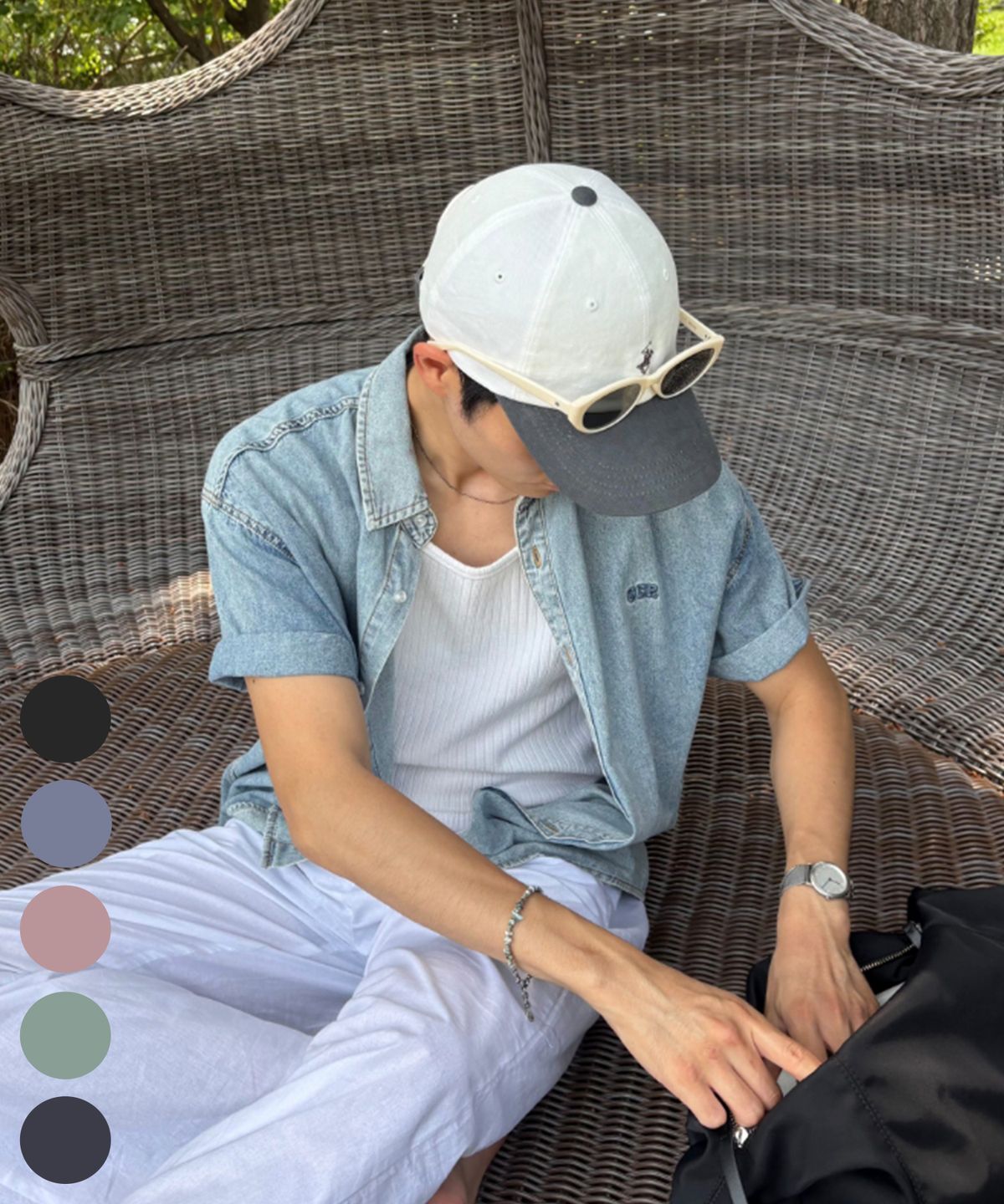 비버리힐스 폴로클럽(BHPOLOCLUB) 남여 공용 빈티지 투톤 볼캡 5Color AC007