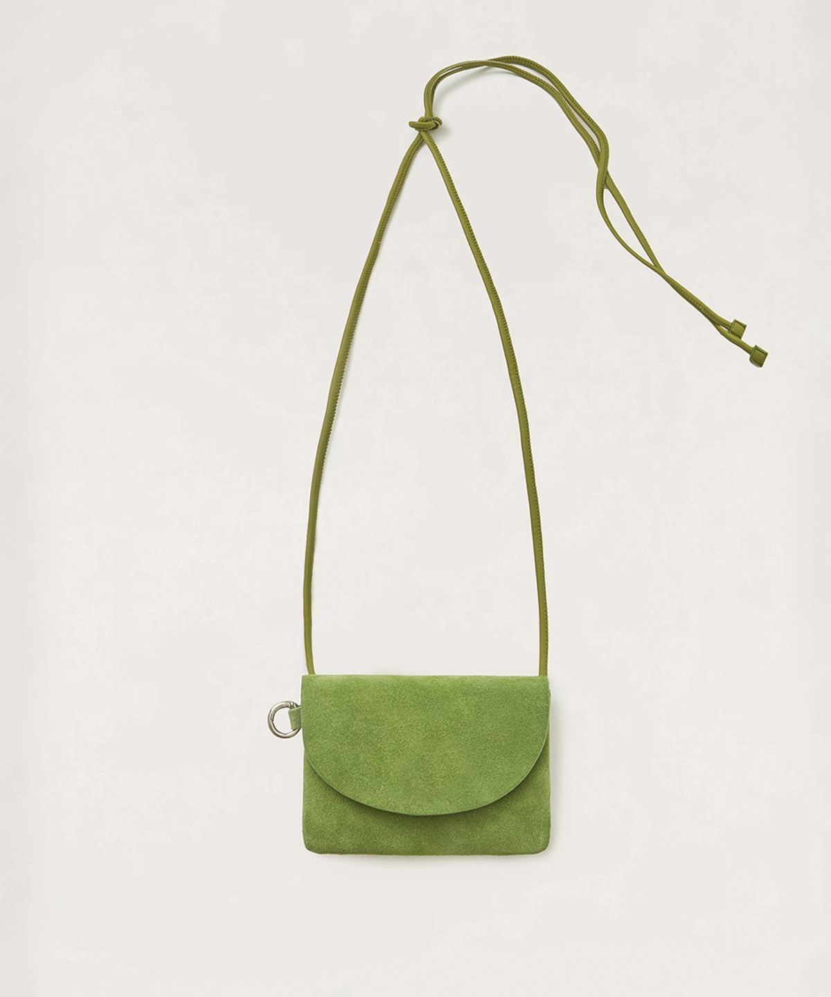 넛넛(NUTNUT) Suede String Bag - KHAKI
