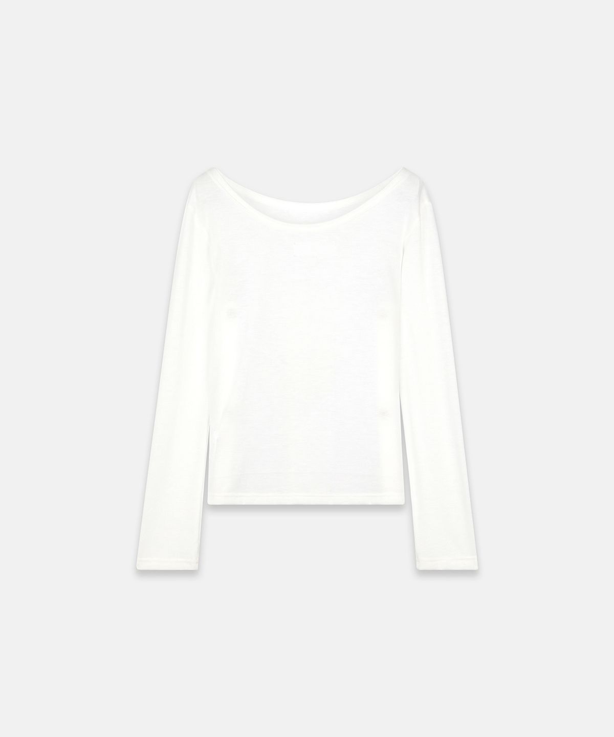 나체(NACHE) RIBBON TYPO LONG SLEEVE IVORY