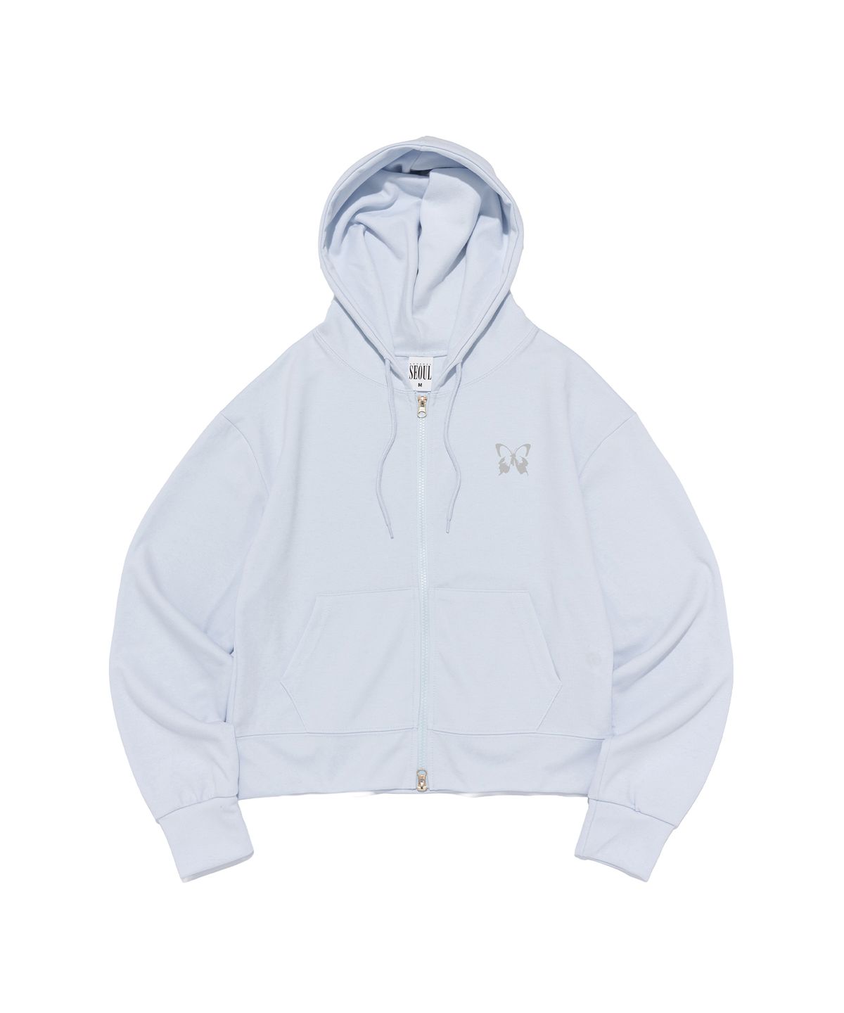 서울어패럴(SEOUL APPAREL) 스몰 버터플라이 로고 후드집업 트레이닝 셋업 (소라)