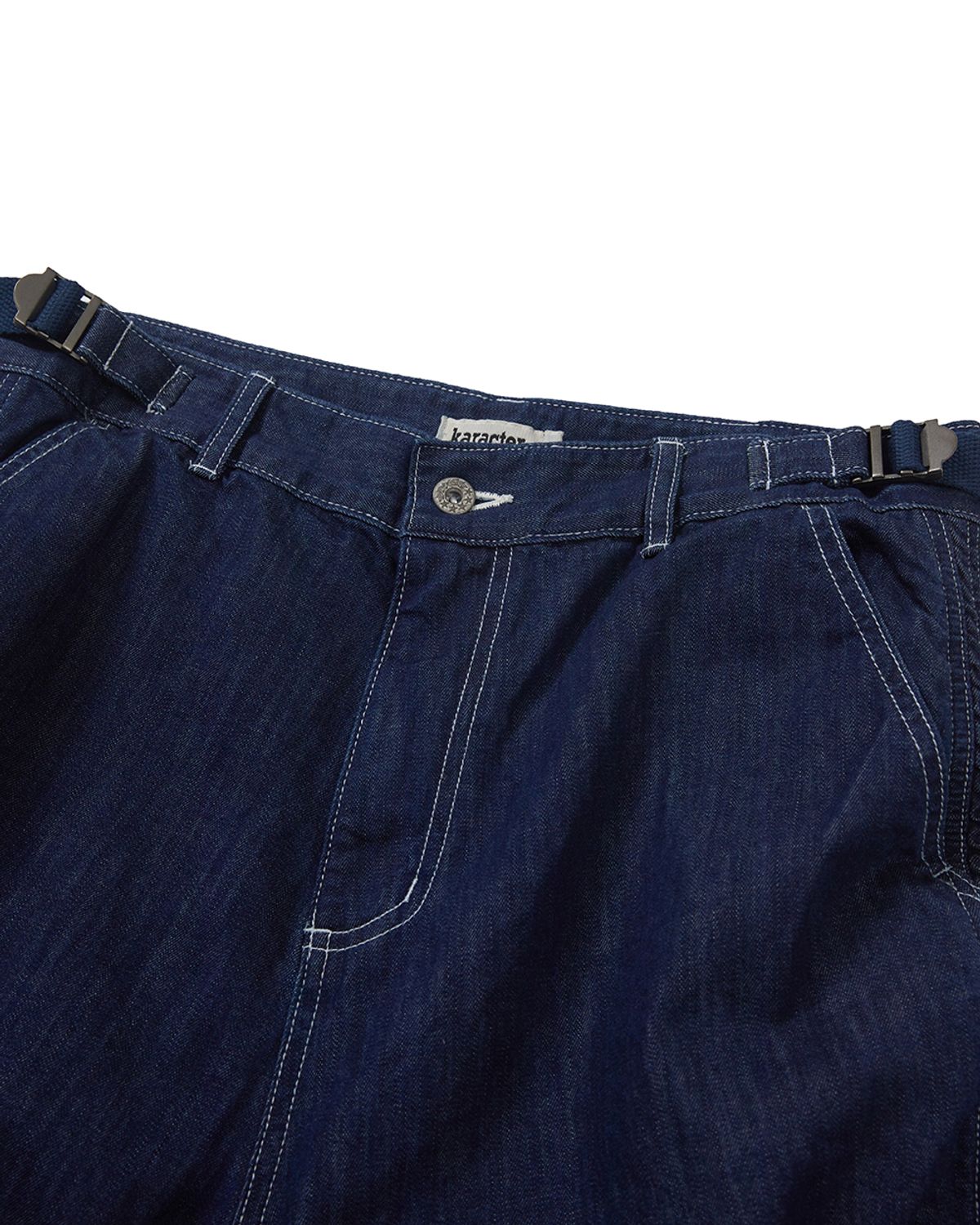 카락터(KARACTOR) Built mild denim pants / Indigo