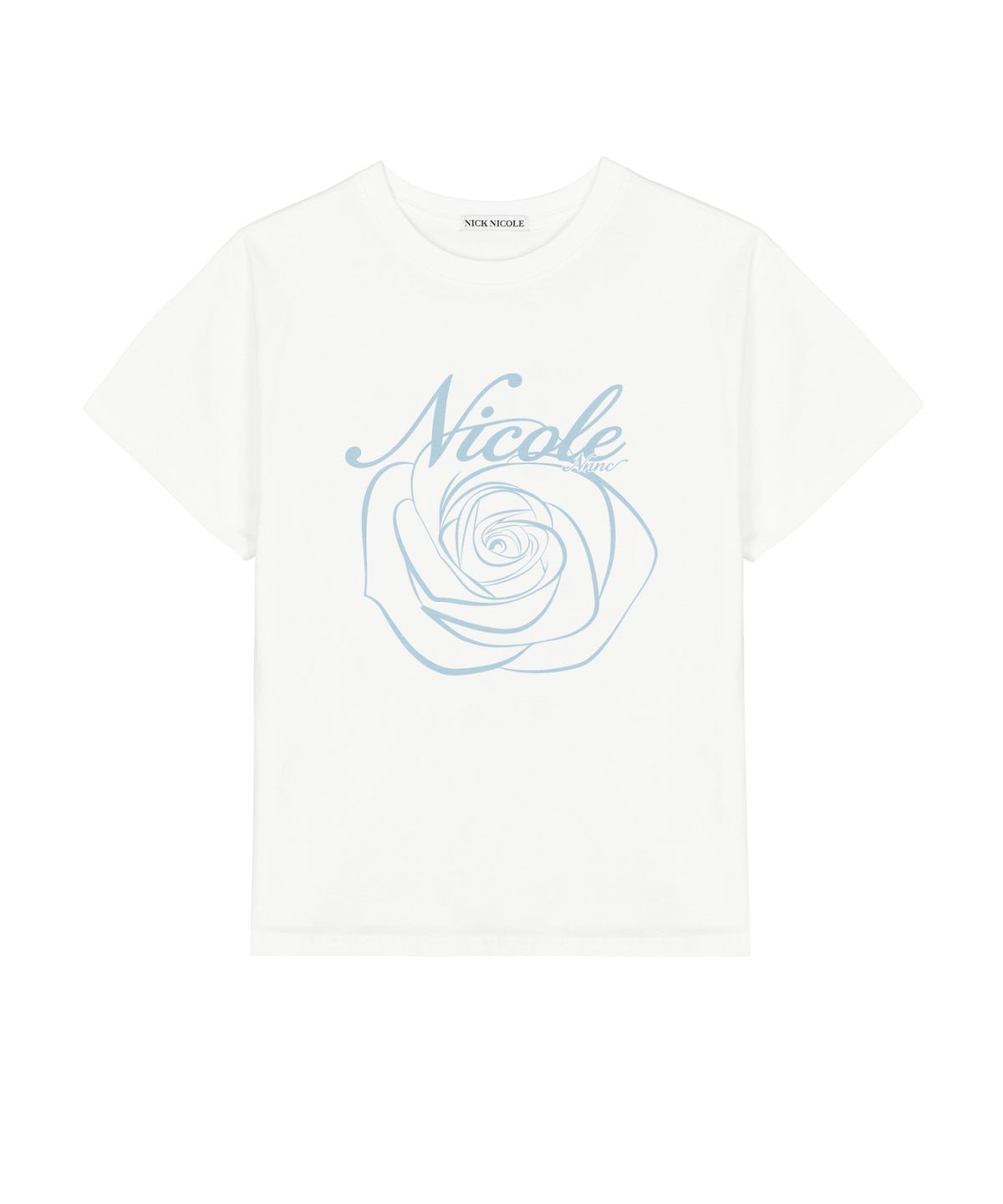 닉앤니콜(NICK&NICOLE) NICOLE ROSE SLEEVE TOP_CREAM SKY BLUE