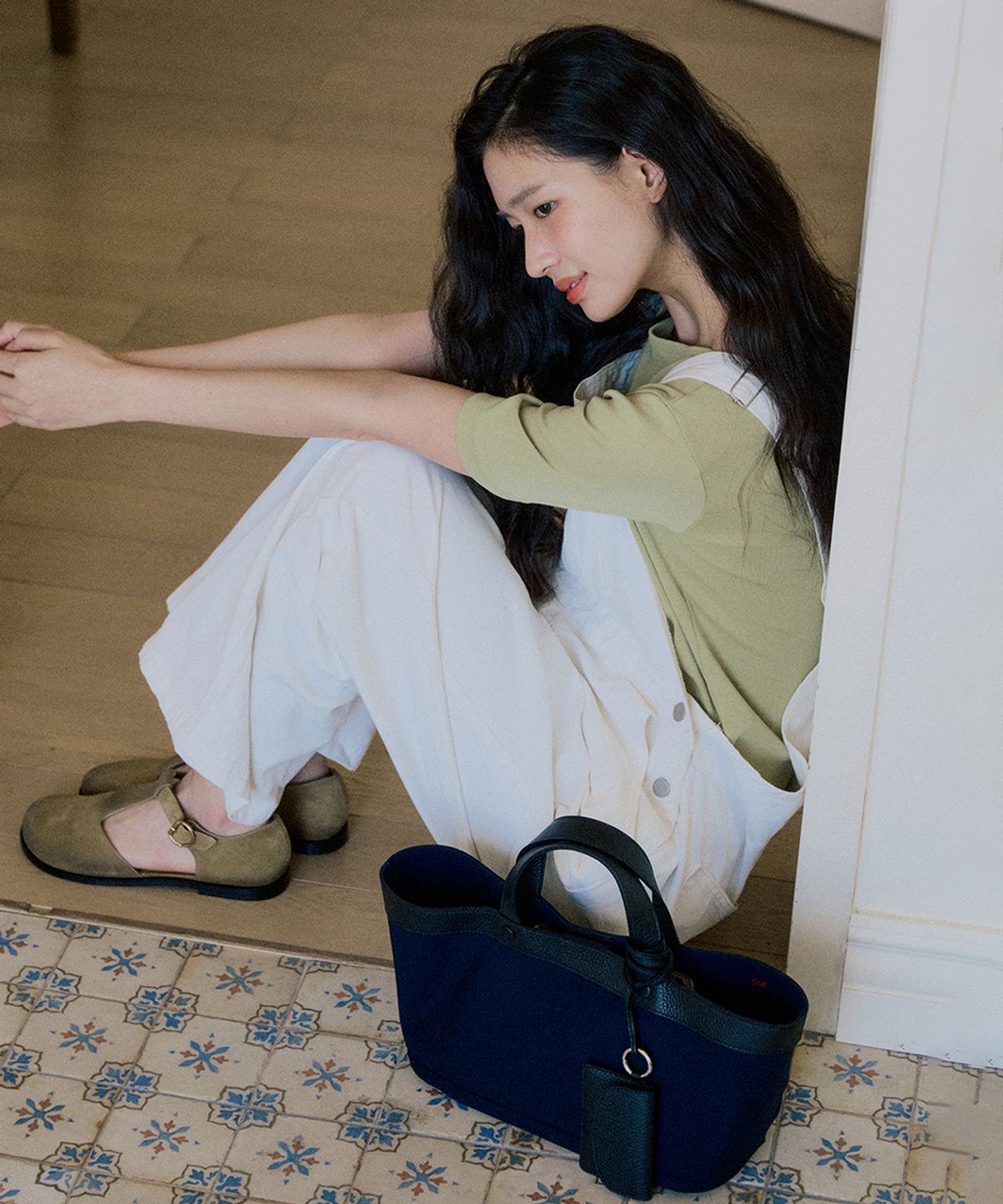 넛넛(NUTNUT) Posada Canvas Bag - NAVY