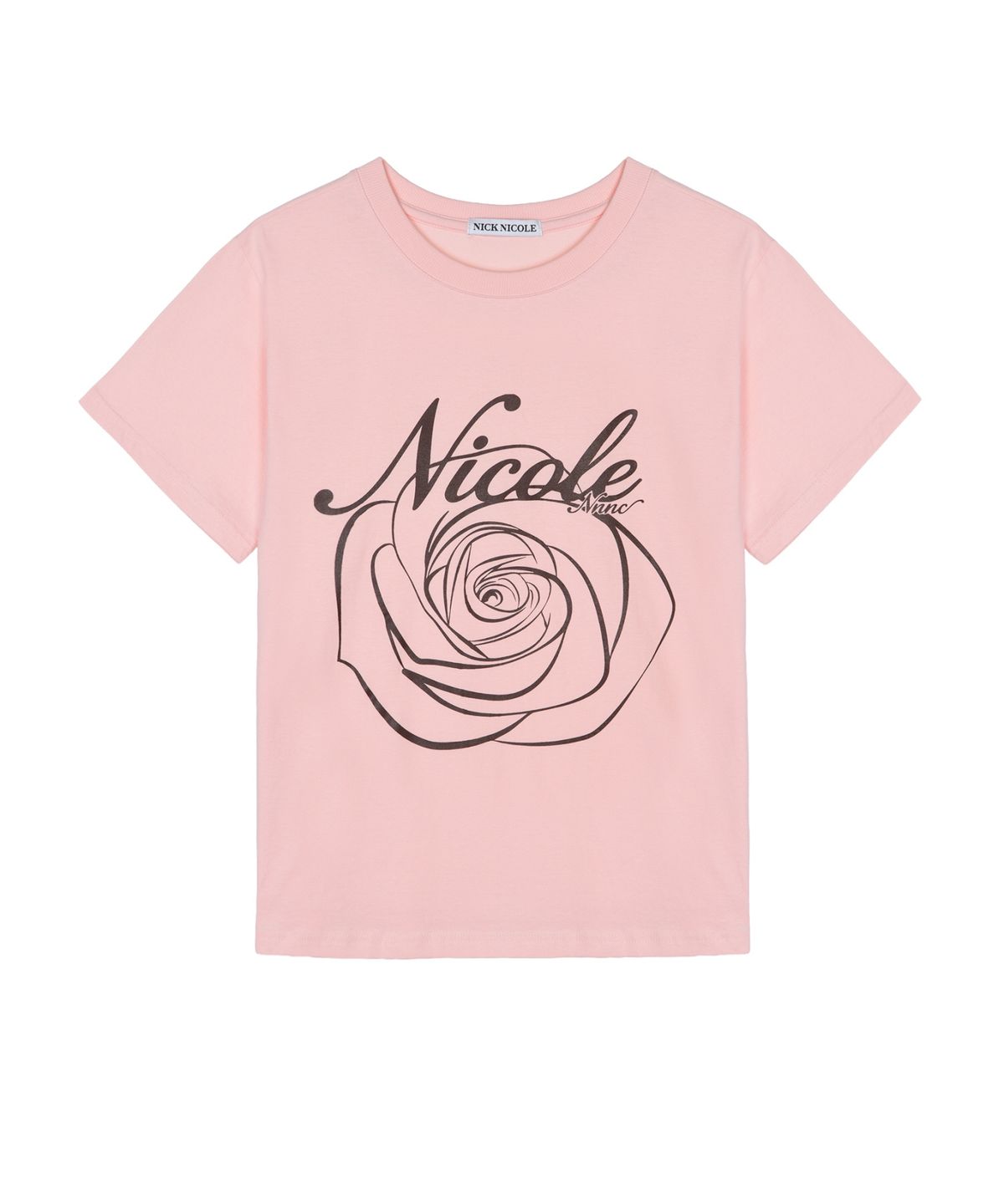 닉앤니콜(NICK&NICOLE) NICOLE ROSE SLEEVE TOP_PINK BROWN