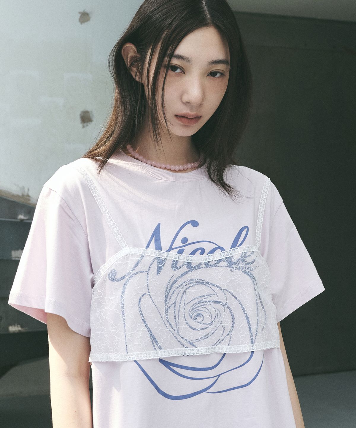 닉앤니콜(NICK&NICOLE) NICOLE ROSE SLEEVE TOP_PURPLE VIOLET