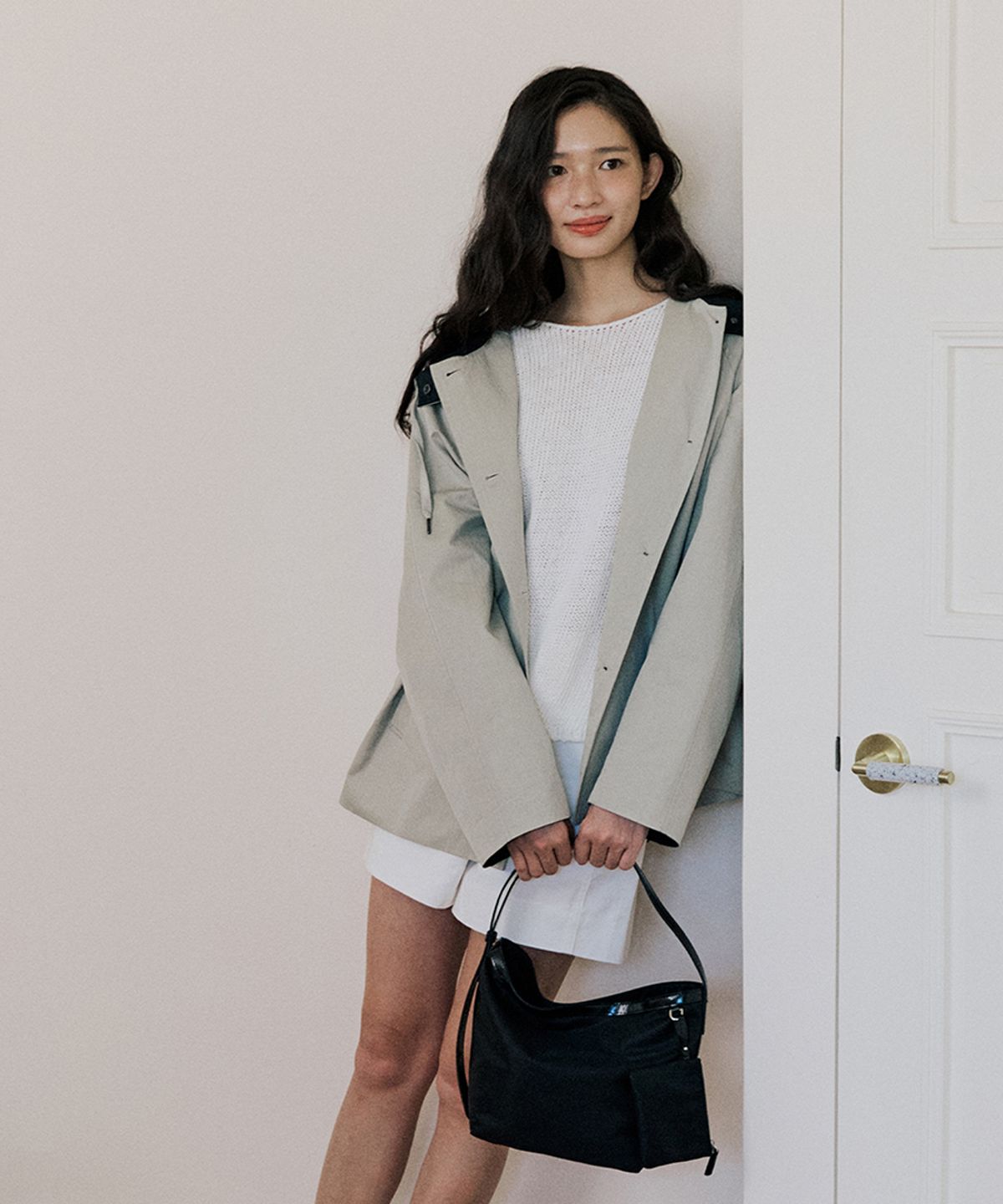 넛넛(NUTNUT) Contour Nylon Bag - BLACK