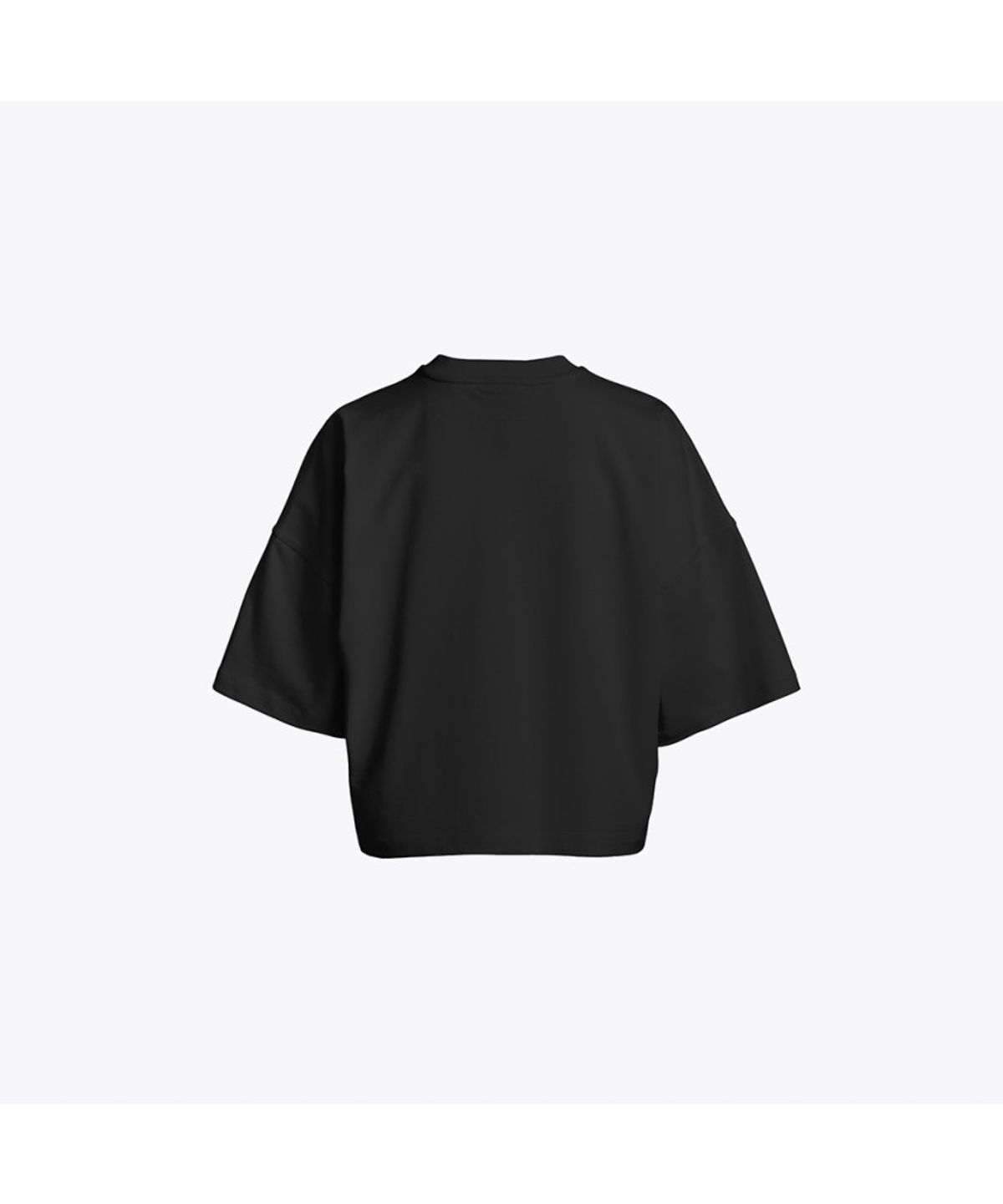 파라점퍼스(PARA JUMPERS) 여성 크롭 티셔츠 로잔느-Black (26SMPWTSHJ35PJ0541)