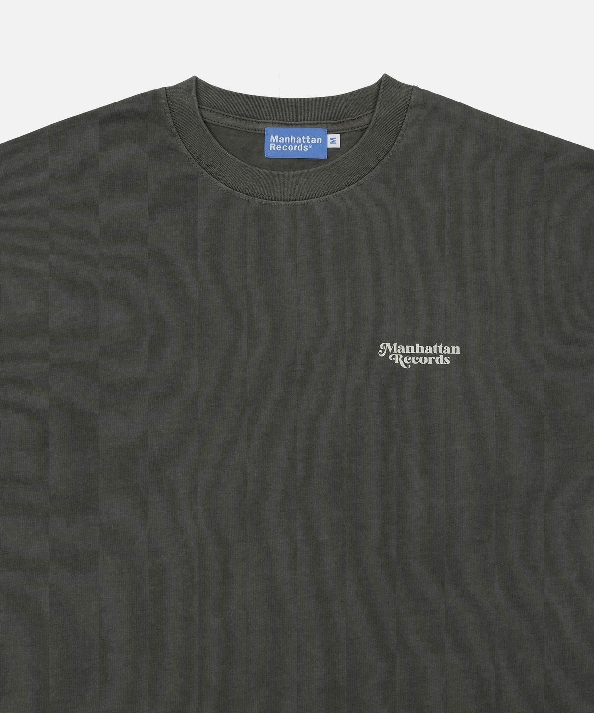 맨하탄레코즈(MANHATTAN RECORDS) MR Pigment Round Logo Tee - Olive