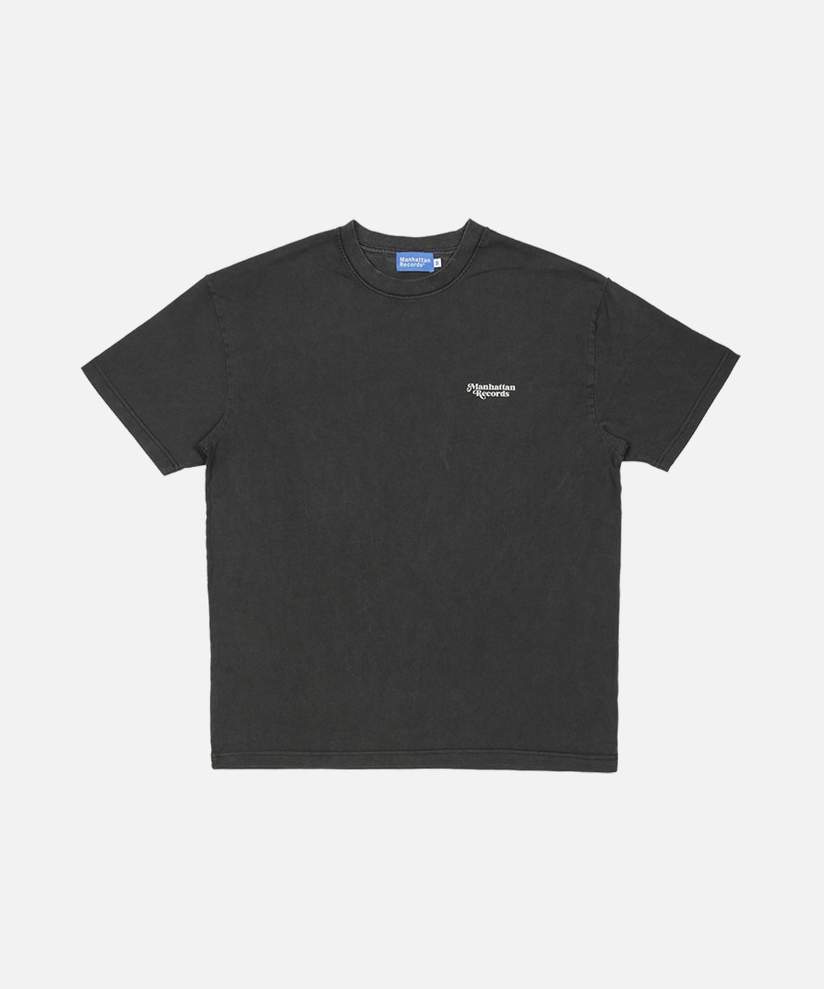 맨하탄레코즈(MANHATTAN RECORDS) MR Pigment Round Logo Tee - Charcoal