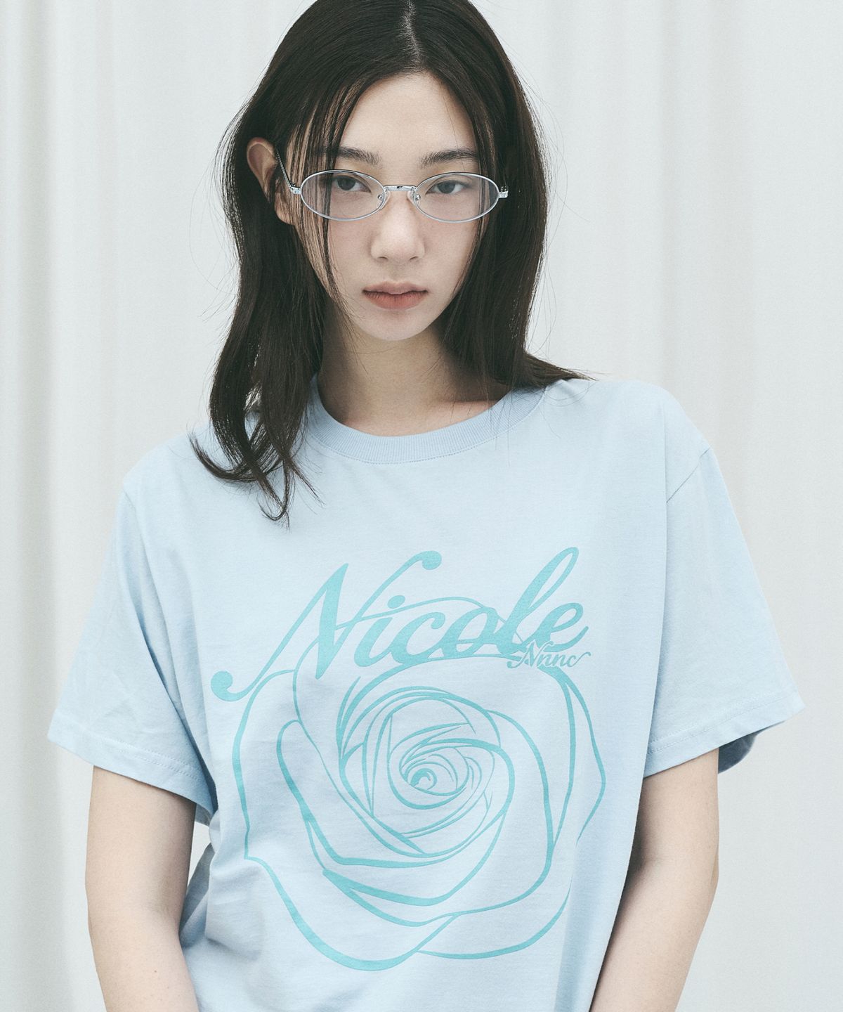 닉앤니콜(NICK&NICOLE) NICOLE ROSE SLEEVE TOP_SORA SKY BLUE