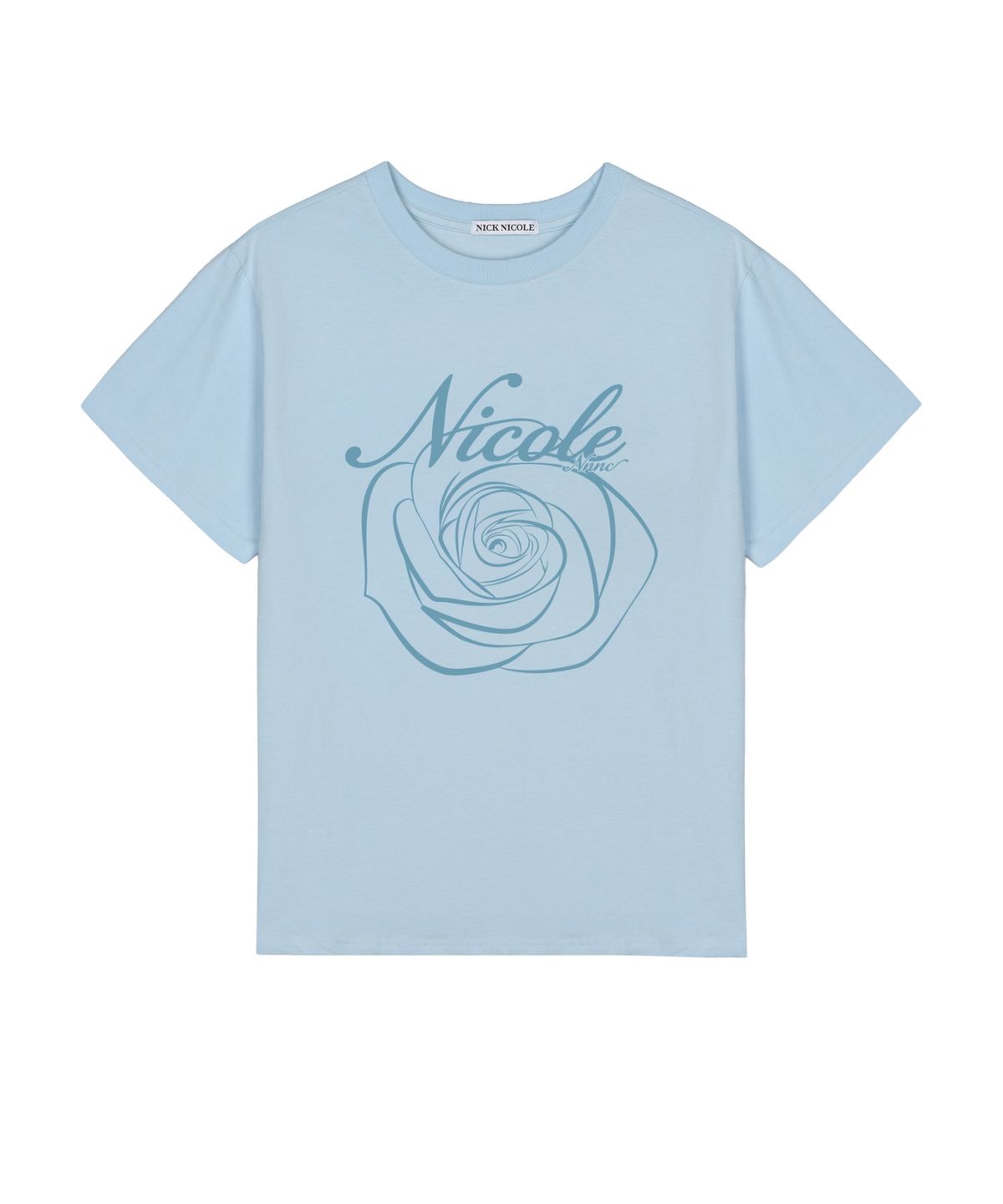닉앤니콜(NICK&NICOLE) NICOLE ROSE SLEEVE TOP_SORA SKY BLUE