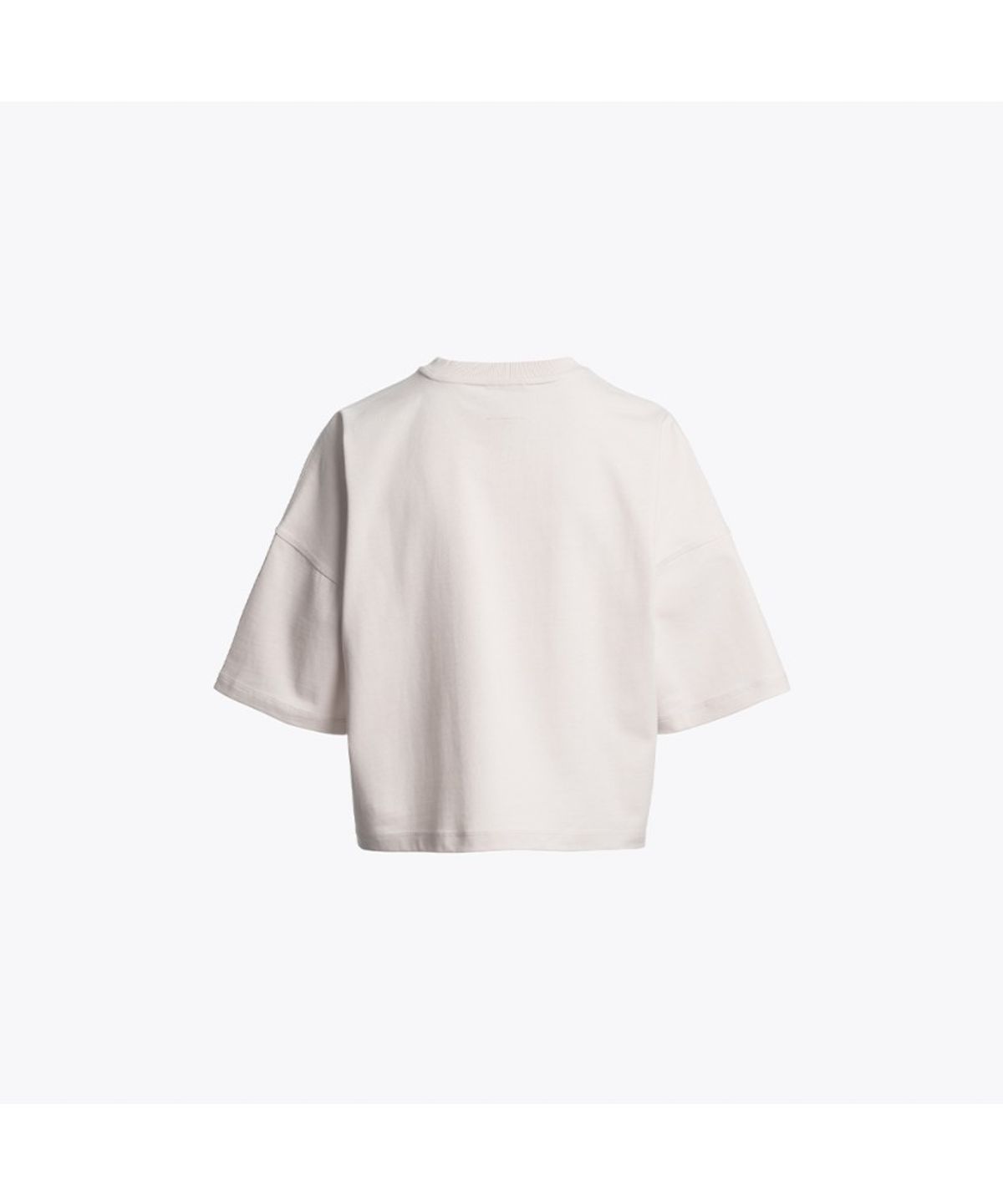 파라점퍼스(PARA JUMPERS) 여성 크롭 티셔츠 로잔느-Blush White (26SMPWTSHJ35PJ0281)