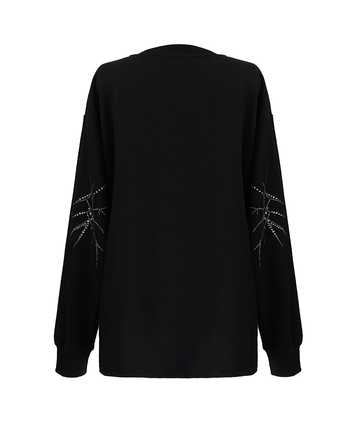 어반유니크 라벨(URBANUNIQUE LABEL) 비즈 롱 슬리브 탑 블랙