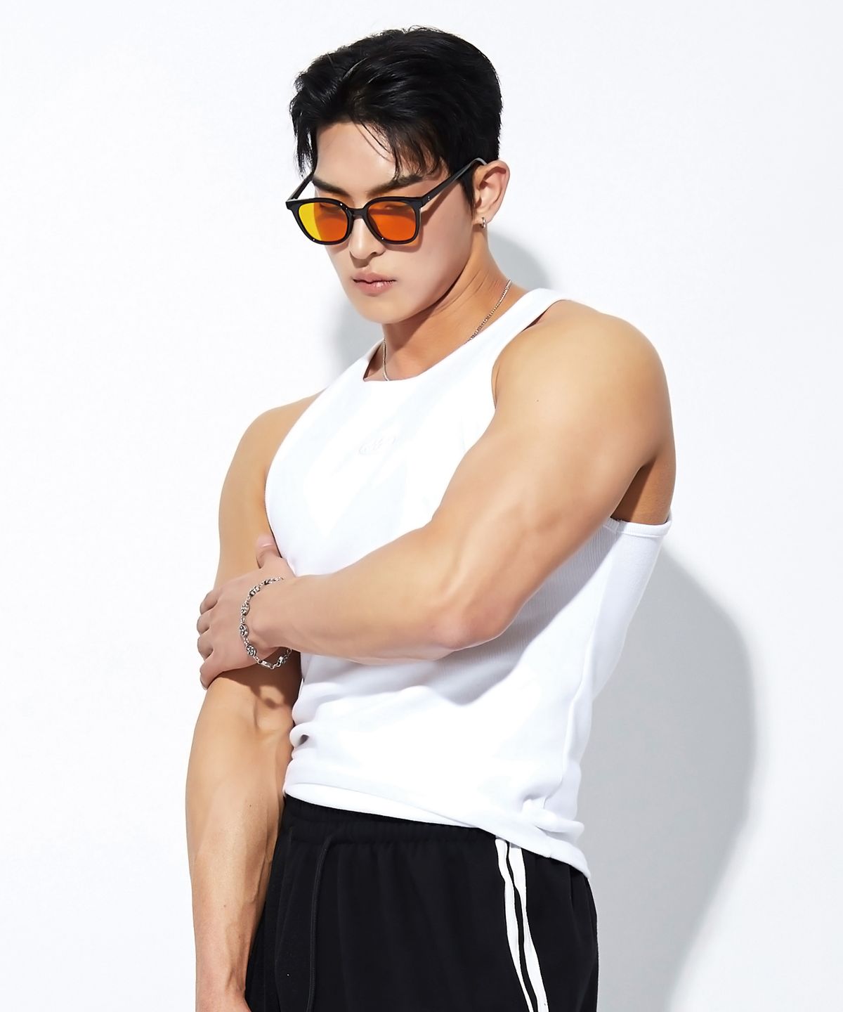 베트랙트(BATTRACT) 데일리 골지 슬리브리스_화이트