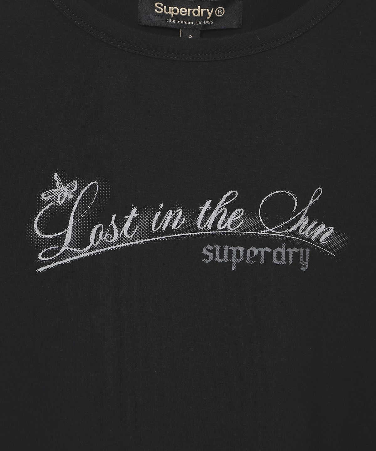 슈퍼드라이(SUPERDRY) 우먼스 캡 슬리브 티셔츠 블랙 SDFISCQ41BLK