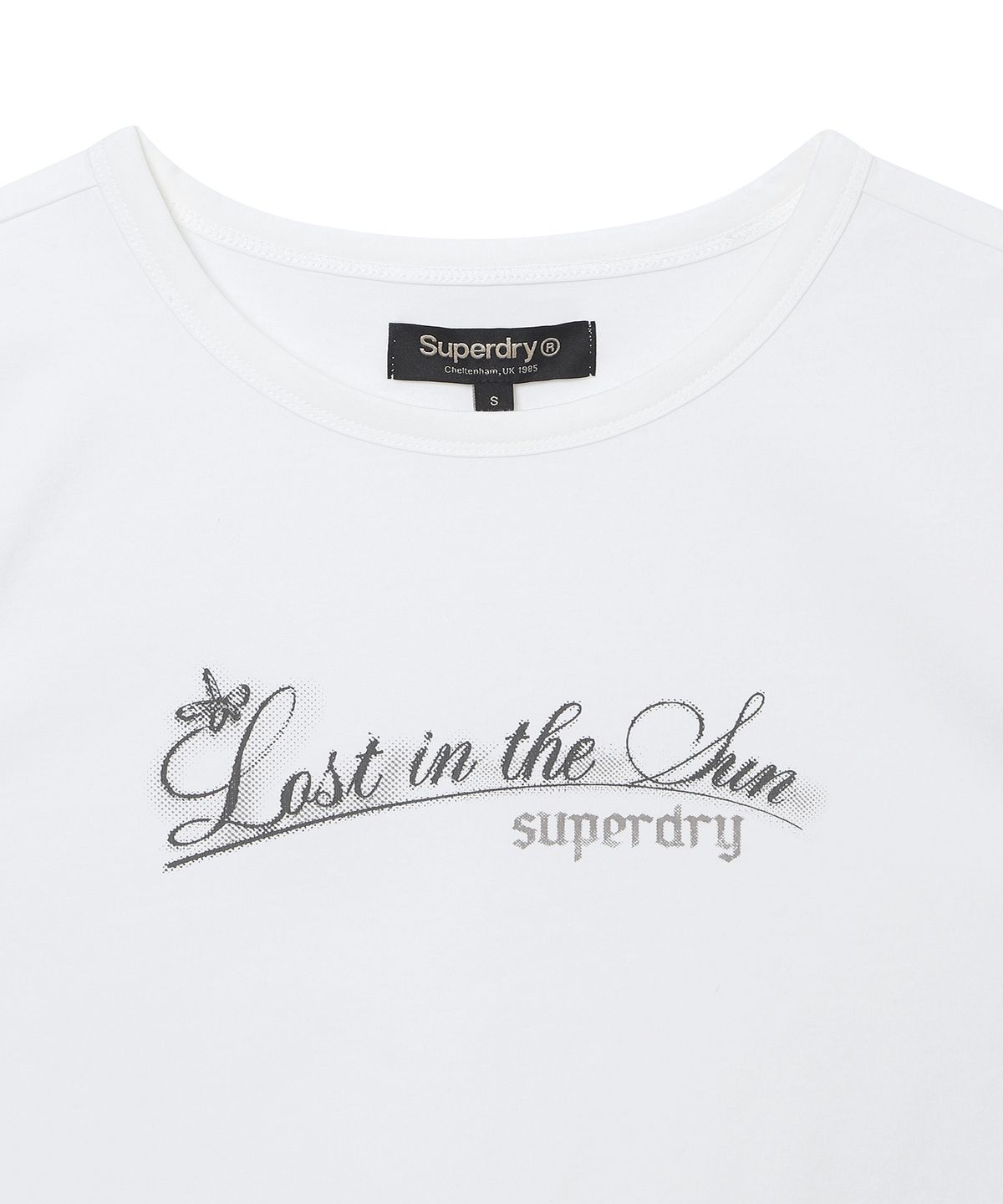 슈퍼드라이(SUPERDRY) 우먼스 캡 슬리브 티셔츠 화이트 SDFISCQ41WHT