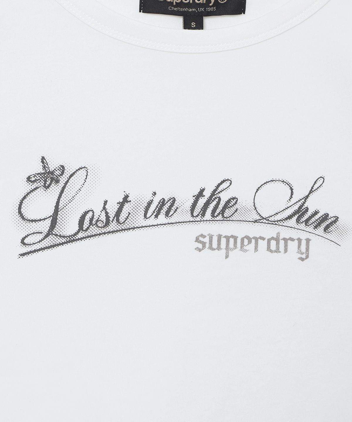 슈퍼드라이(SUPERDRY) 우먼스 캡 슬리브 티셔츠 화이트 SDFISCQ41WHT