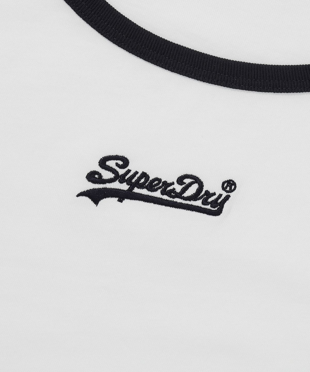 슈퍼드라이(SUPERDRY) 우먼스 OG 로고 슬리브 화이트 SDFIVCQ48WHT