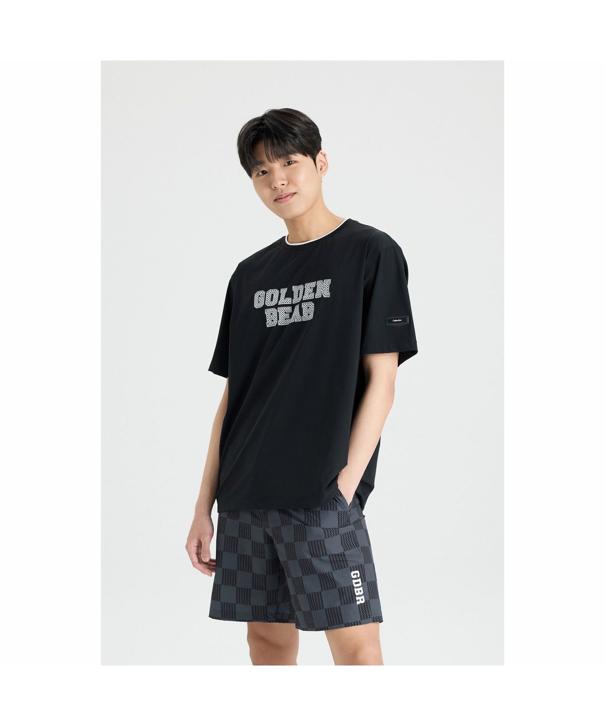 골든베어(GOLDEN BEAR) (U) Essential Cool touch T-shirt G4TAM26301BKX