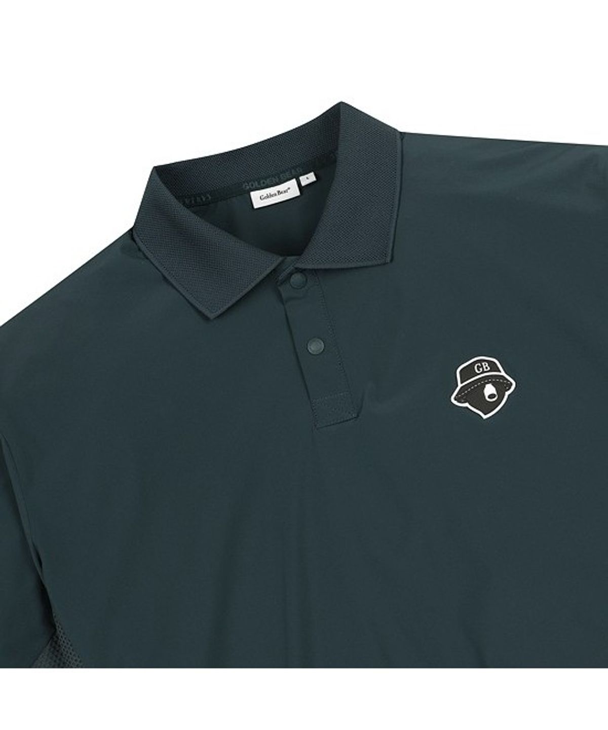 골든베어(GOLDEN BEAR) (M) Stretch Woven Mesh Hybrid Polo T-shirt G4TAM26221GRX