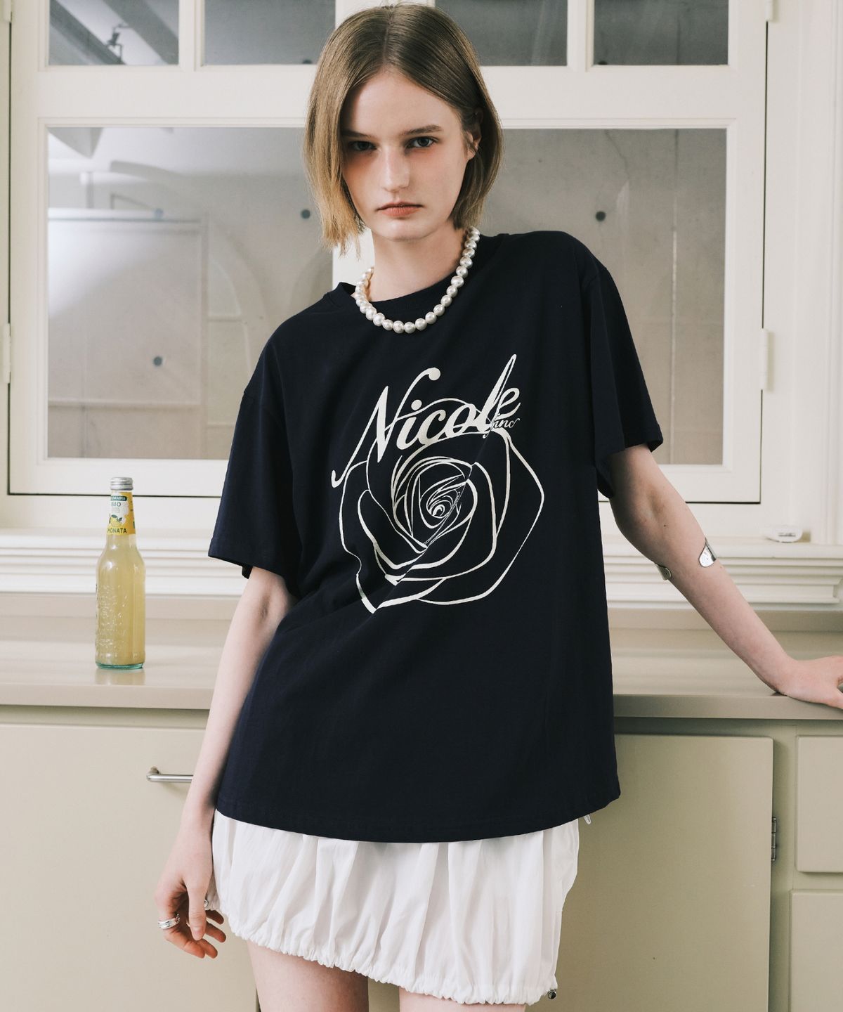 닉앤니콜(NICK&NICOLE) NICOLE ROSE SLEEVE TOP_17 COLOR