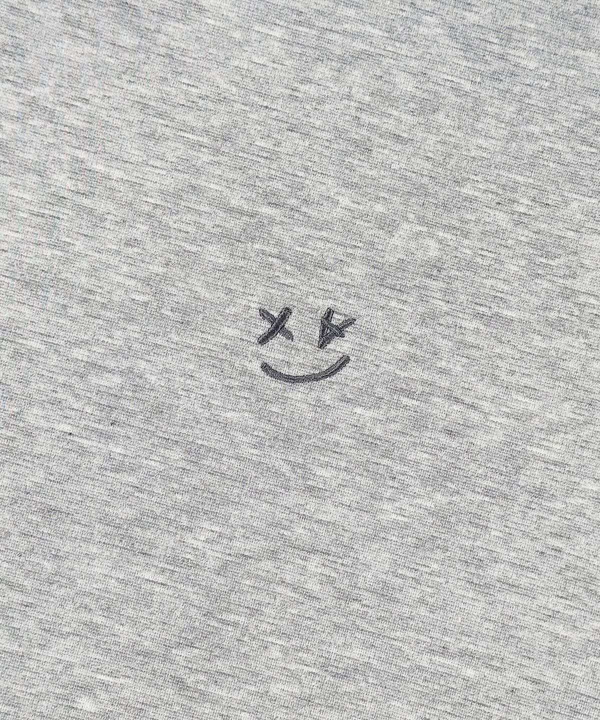 어노이드(ANNOYED) 스마일 로고 반팔티 LQ7TU436_MELANGE GREY