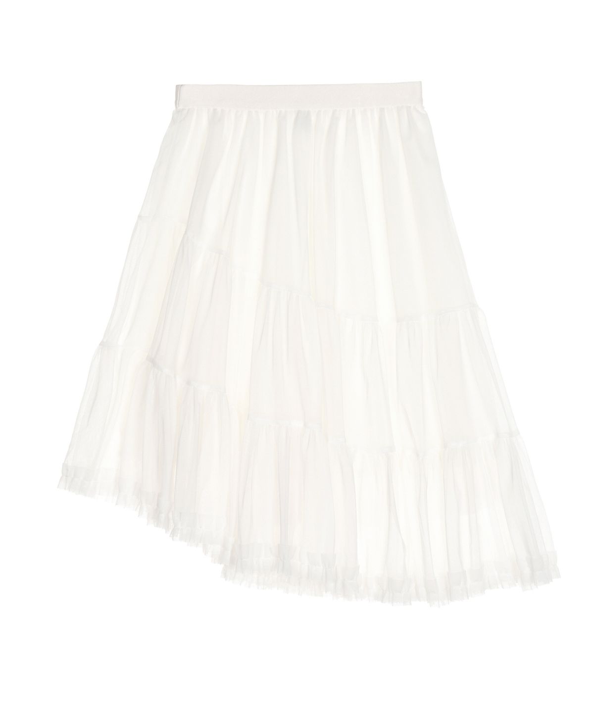 닉앤니콜(NICK&NICOLE) TIERED SHEER LONG SKIRT_CREAM