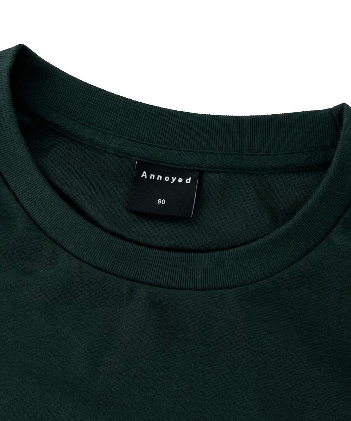 어노이드(ANNOYED) 스마일 로고 반팔티 LQ7TU436_DARK GREEN
