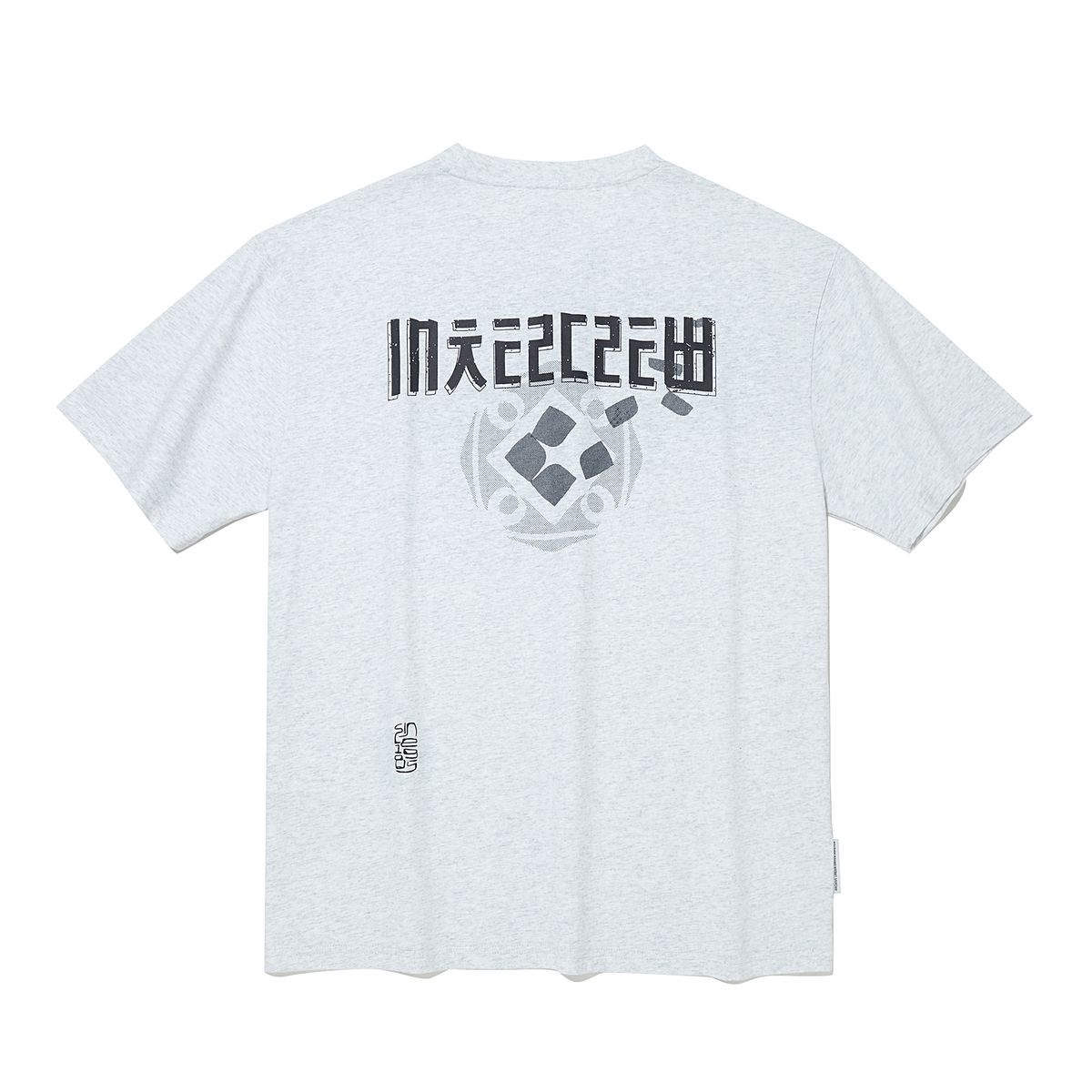 인터크루(INTERCREW) 도장 모티브 라운드 반팔 티셔츠 W그레이 ITA2TR37AWG