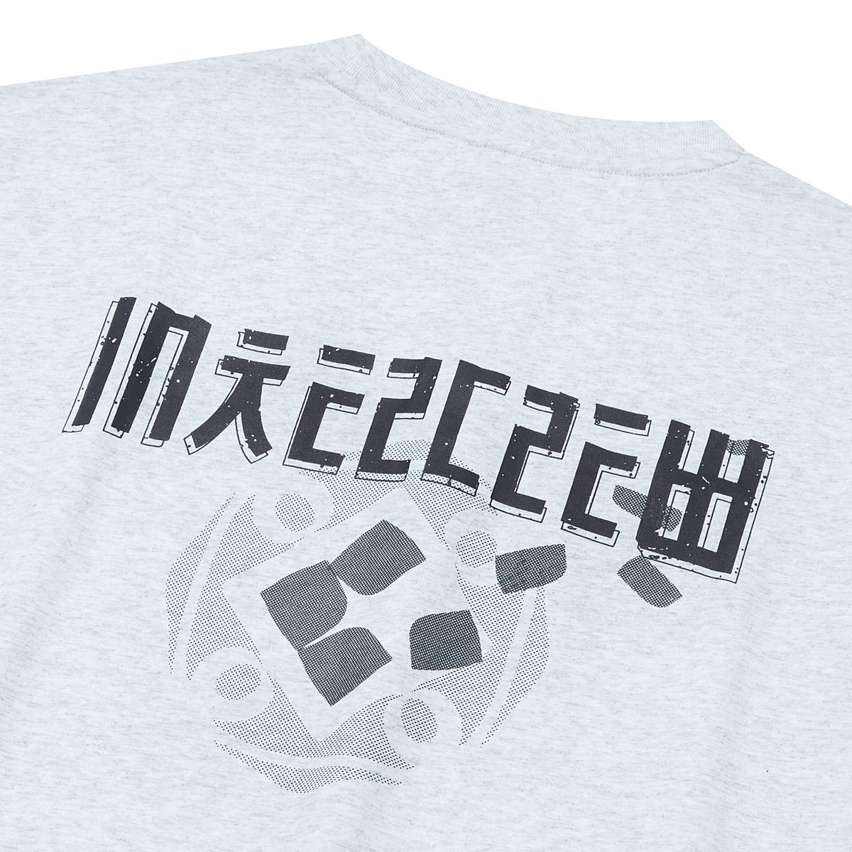 인터크루(INTERCREW) 도장 모티브 라운드 반팔 티셔츠 W그레이 ITA2TR37AWG