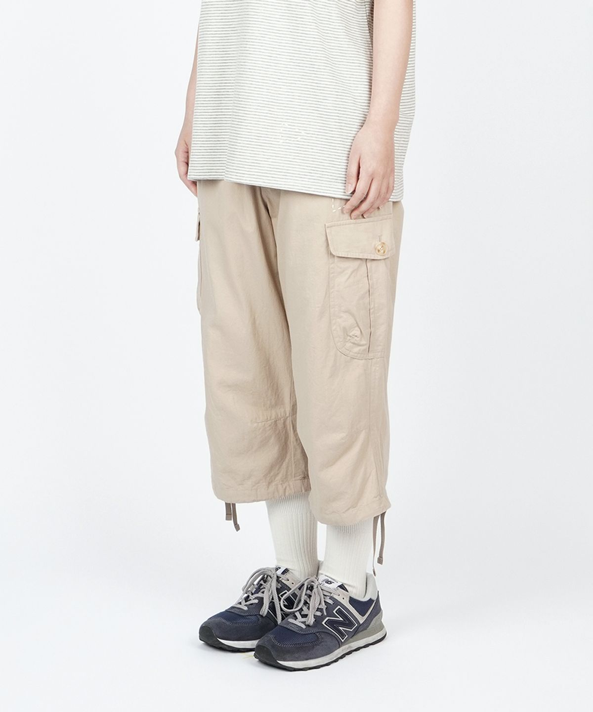 써넥트(SUNNECT) Cargo Capri Pant - Beige