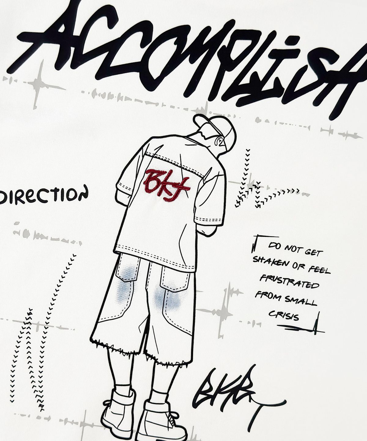 벙커버스터(BUNKERBUSTER) 어컴플리쉬 드로잉 반팔티 MQ2TU246_OFF WHITE