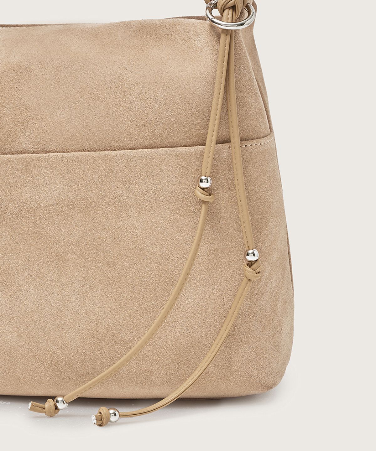 넛넛(NUTNUT) Knot Leather Keyring - BEIGE