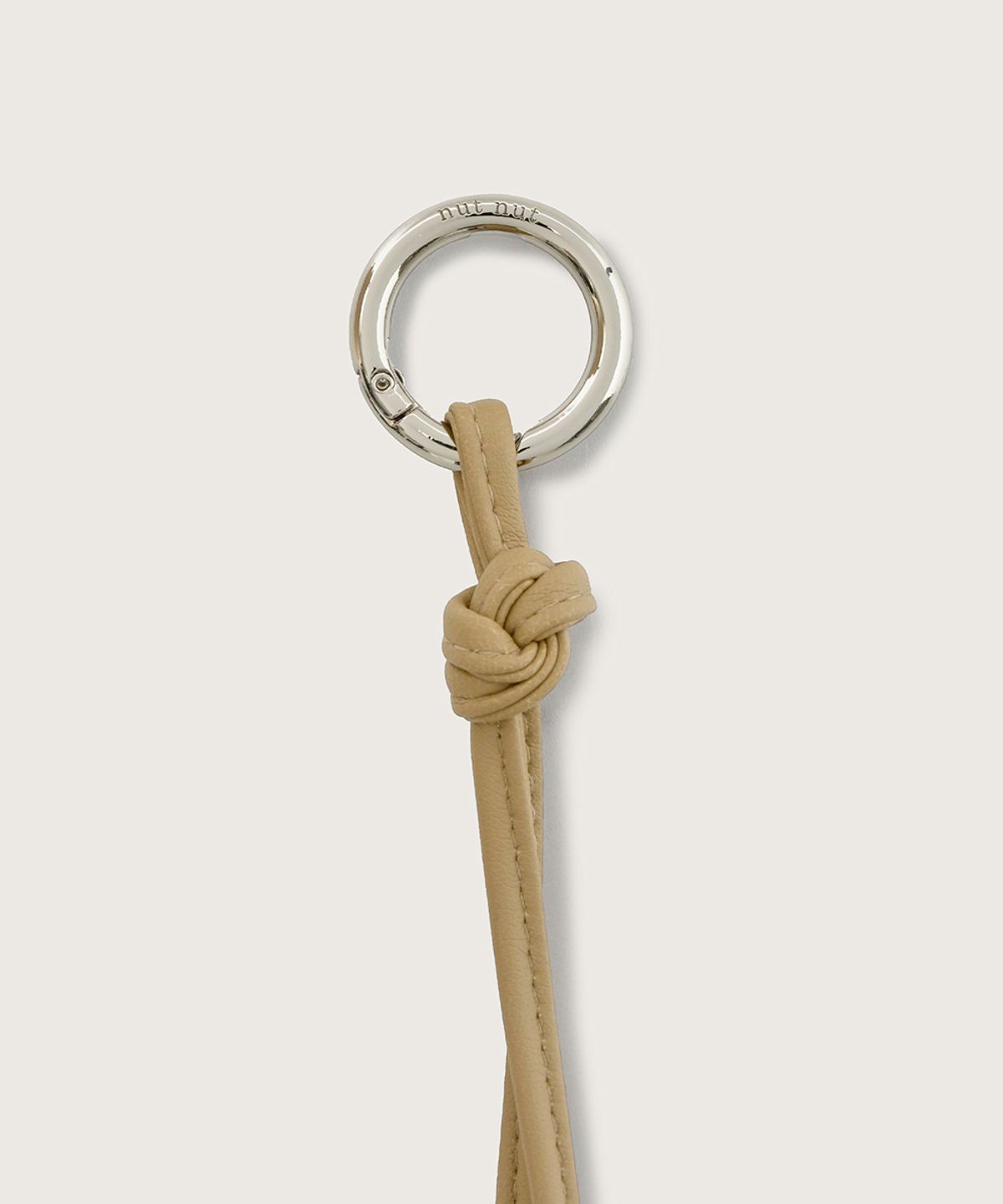 넛넛(NUTNUT) Knot Leather Keyring - BEIGE